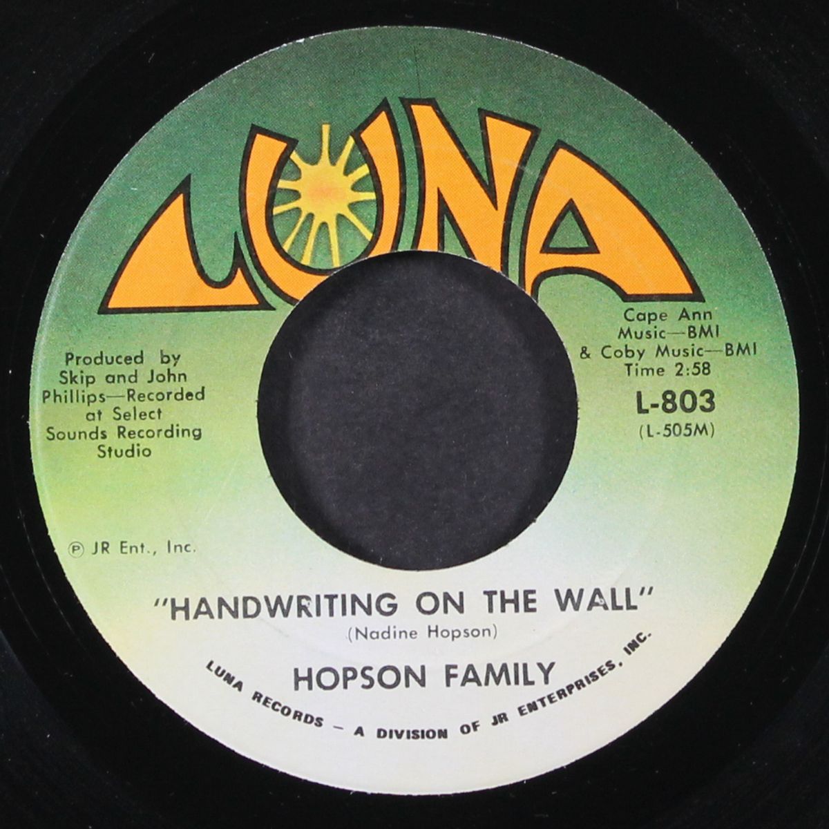 handwriting on the wall by HOPSON FAMILY