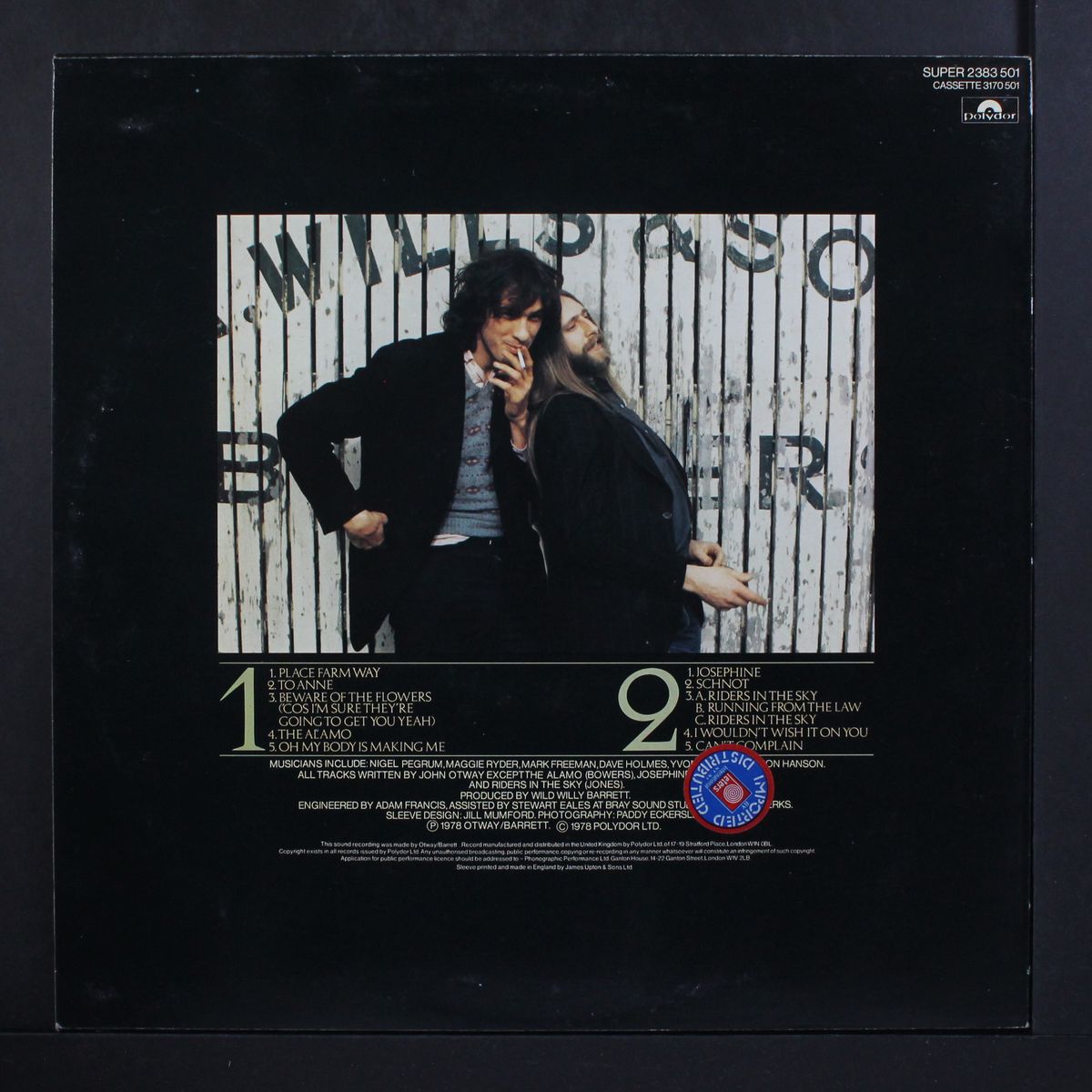 deep & meaningless by JOHN OTWAY & WILD WILLY BARRETT