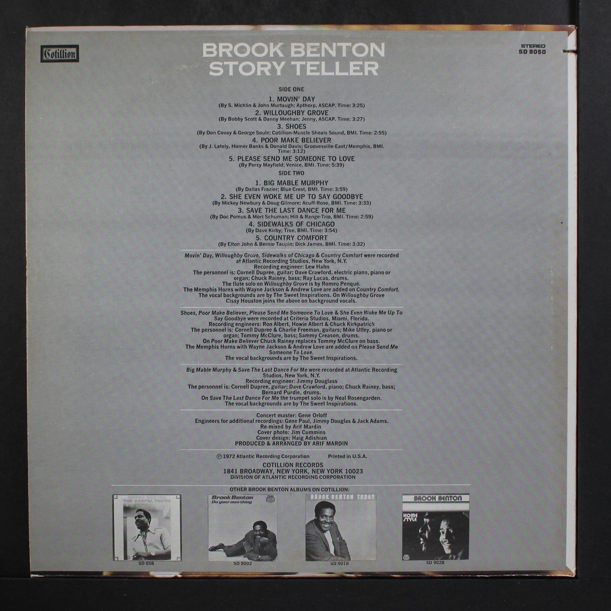 story teller by BROOK BENTON