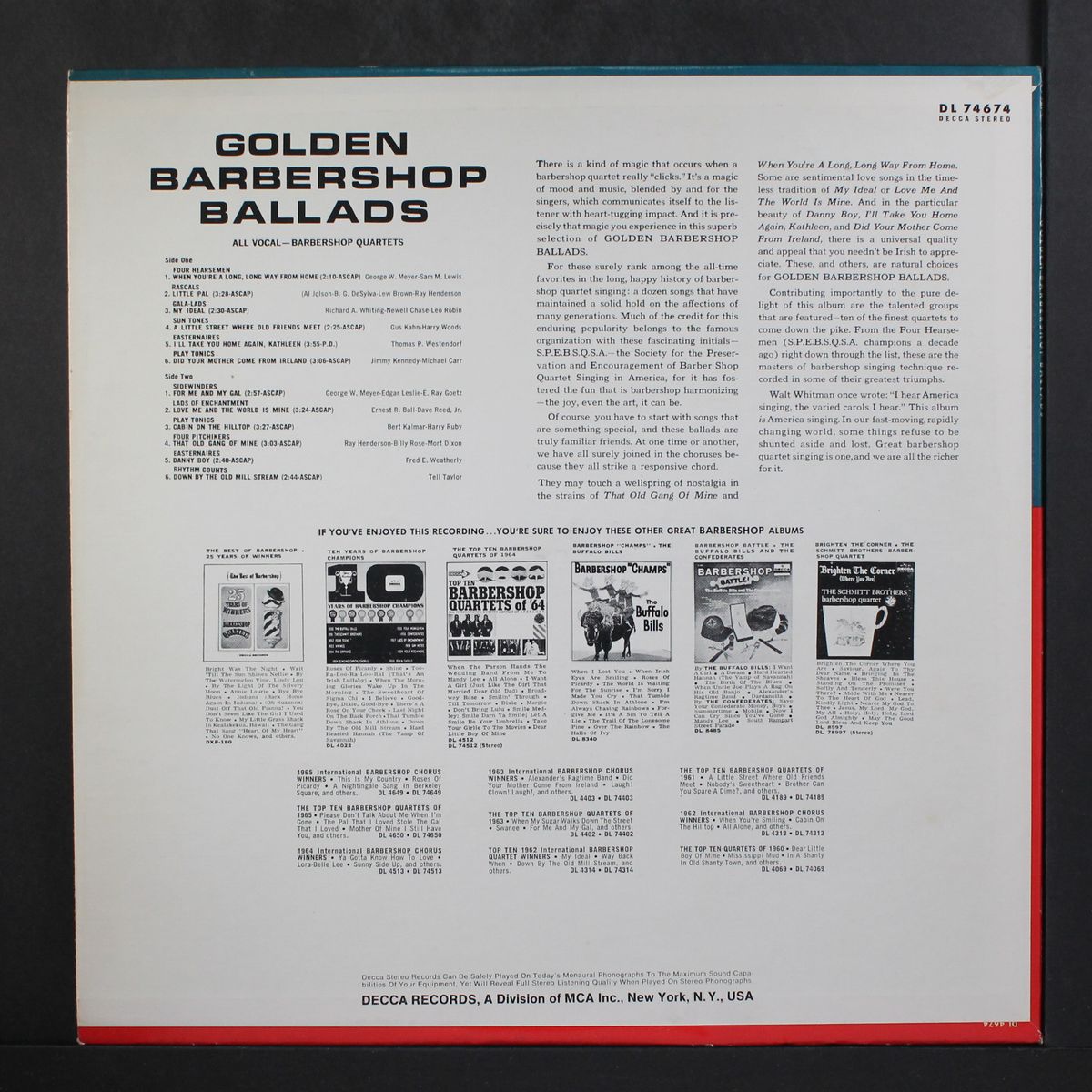 golden barbershop ballads by VARIOUS