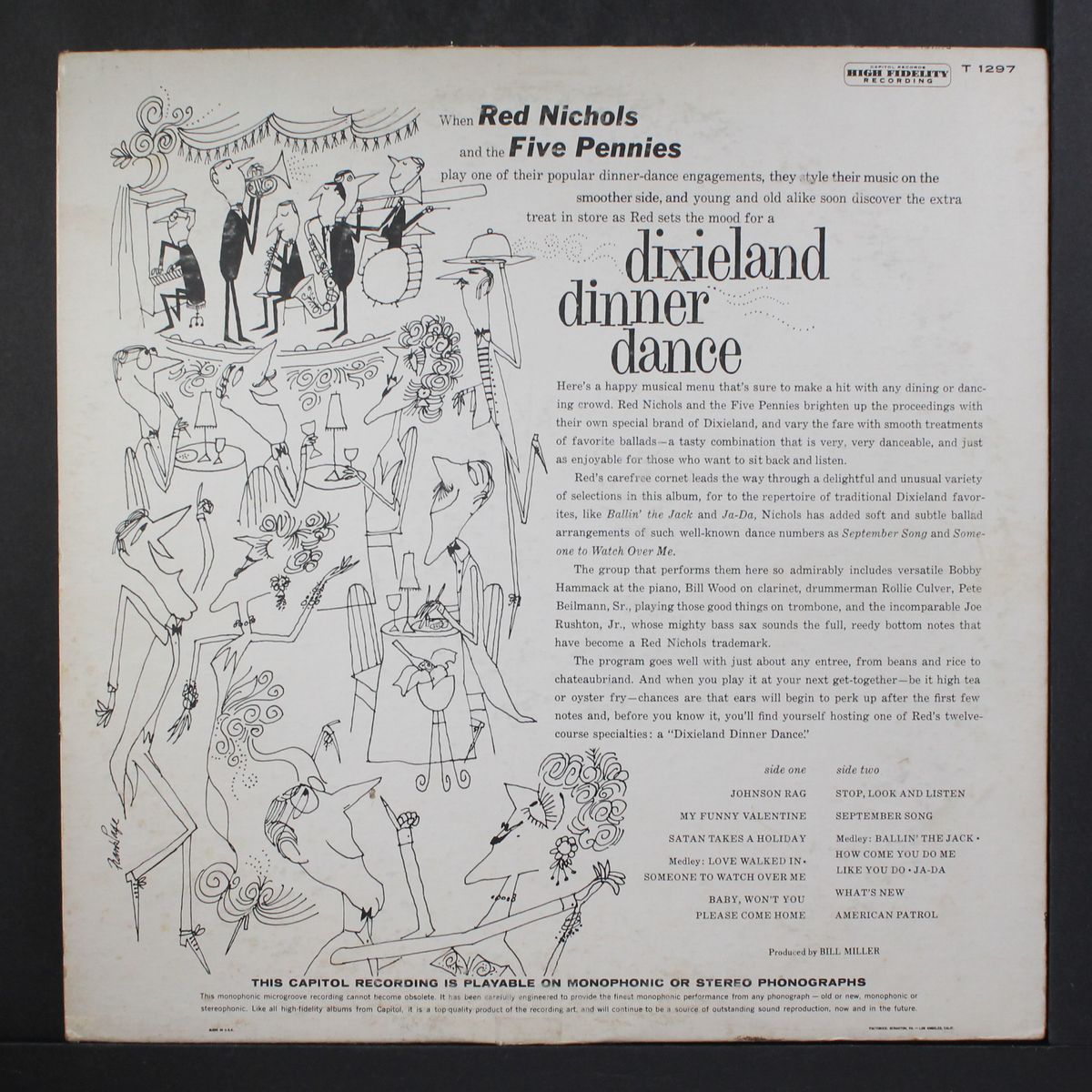 dixieland dinner dance by RED NICHOLS