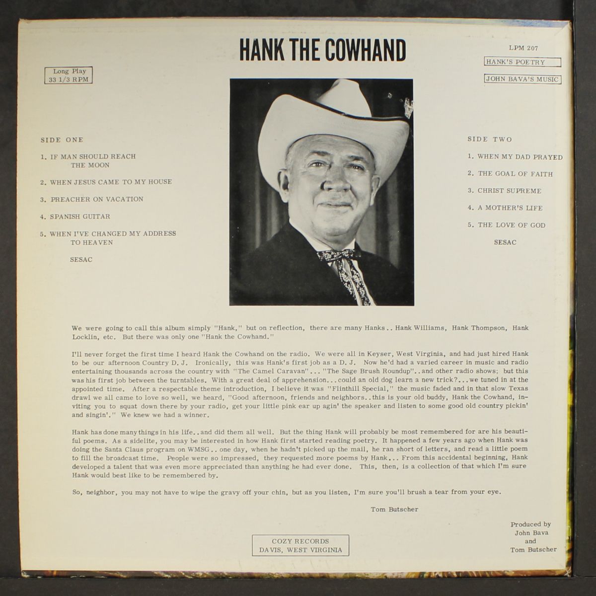 if man should reach the moon by HANK THE COWHAND