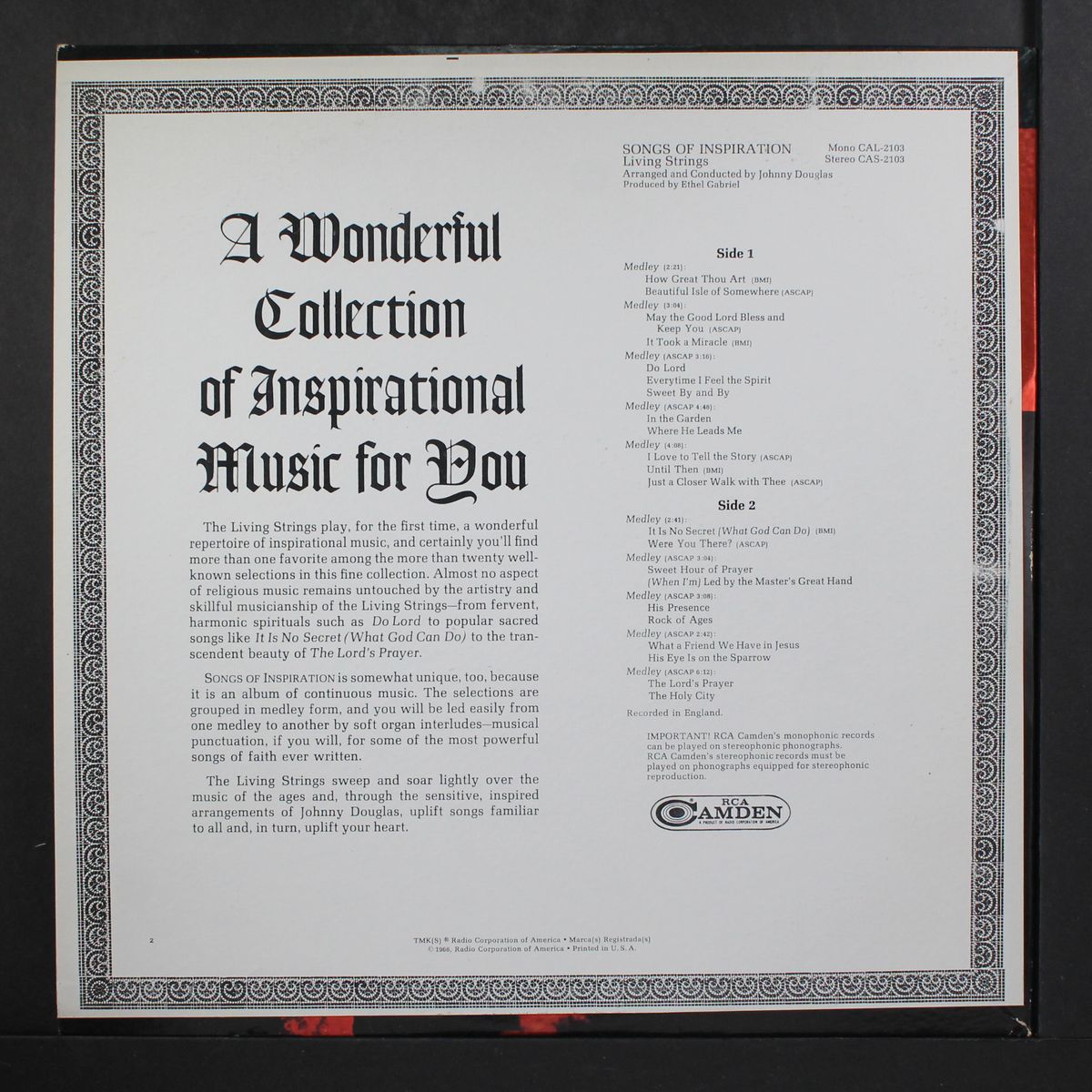 songs of inspiration by LIVING STRINGS