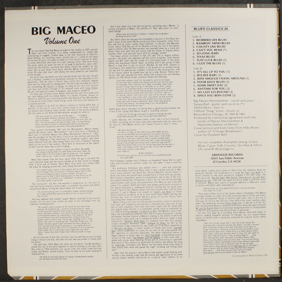 the king of chicago blues piano, vol. 1 by BIG MACEO