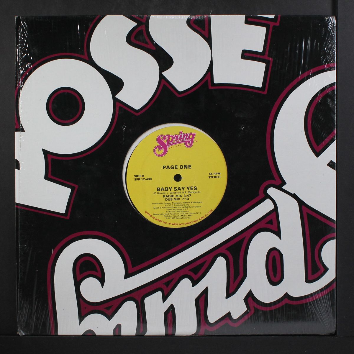 baby say yes by PAGE ONE