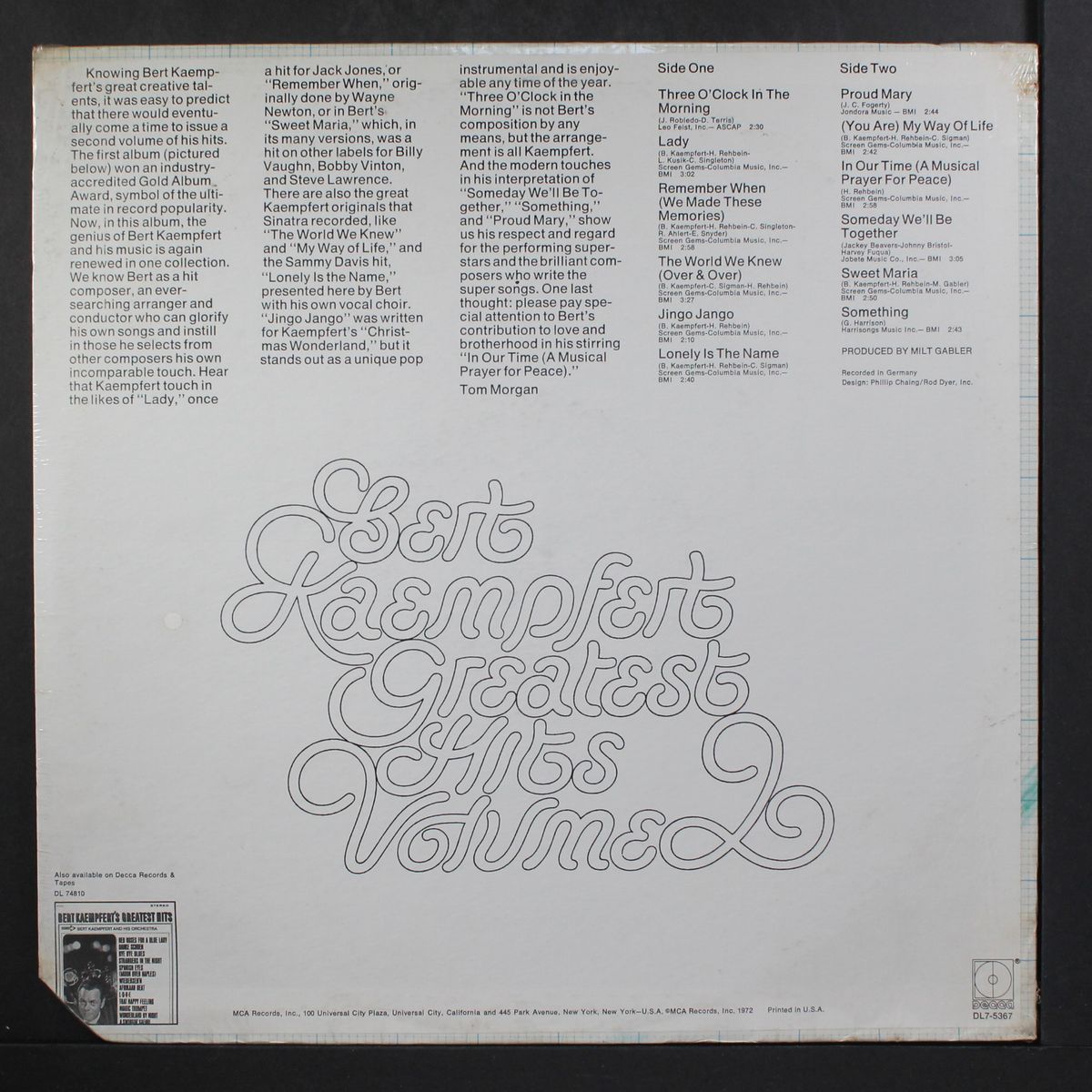 greatest hits volume 2 by BERT KAEMPFERT