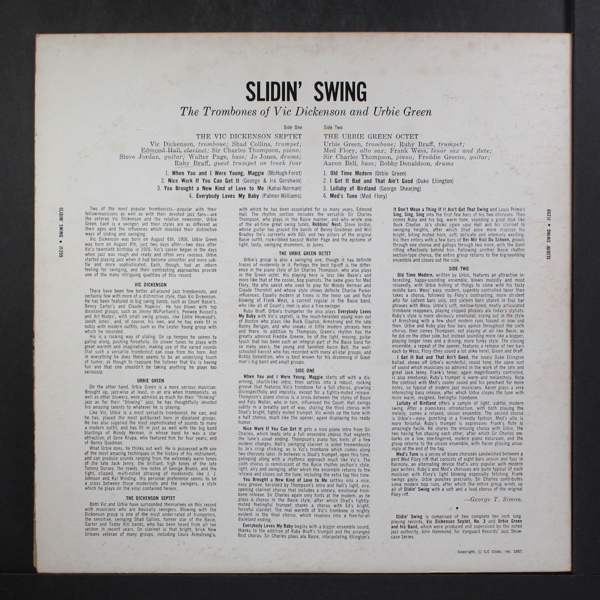 slidin' swing by VIC DICKENSON / URBIE GREEN