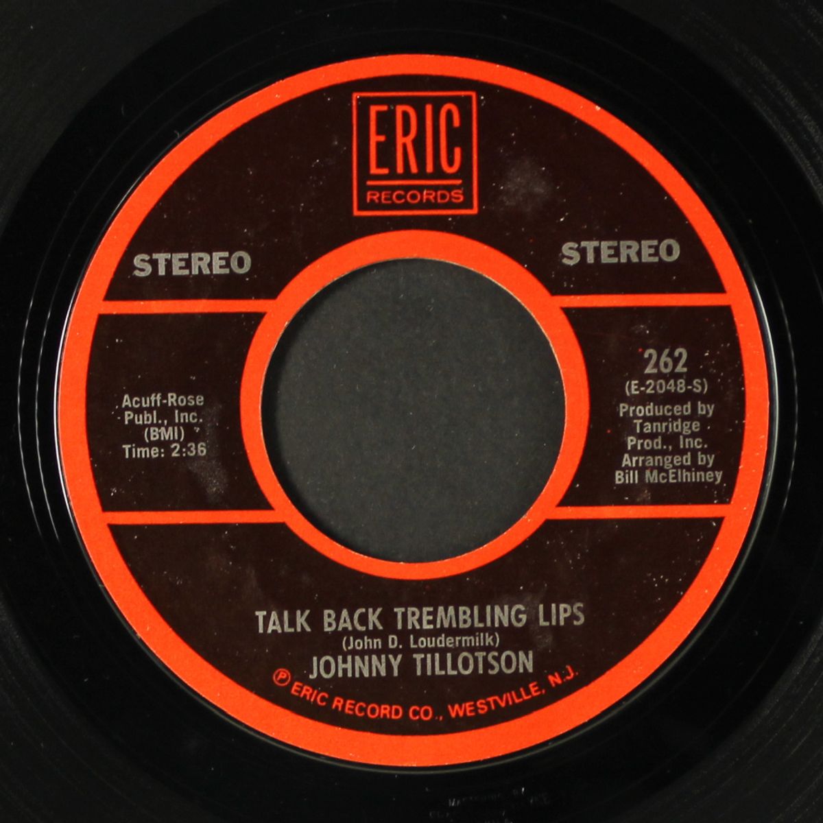 talk back trembling lips / it keeps right on a hurtin' by JOHNNY TILLOTSON