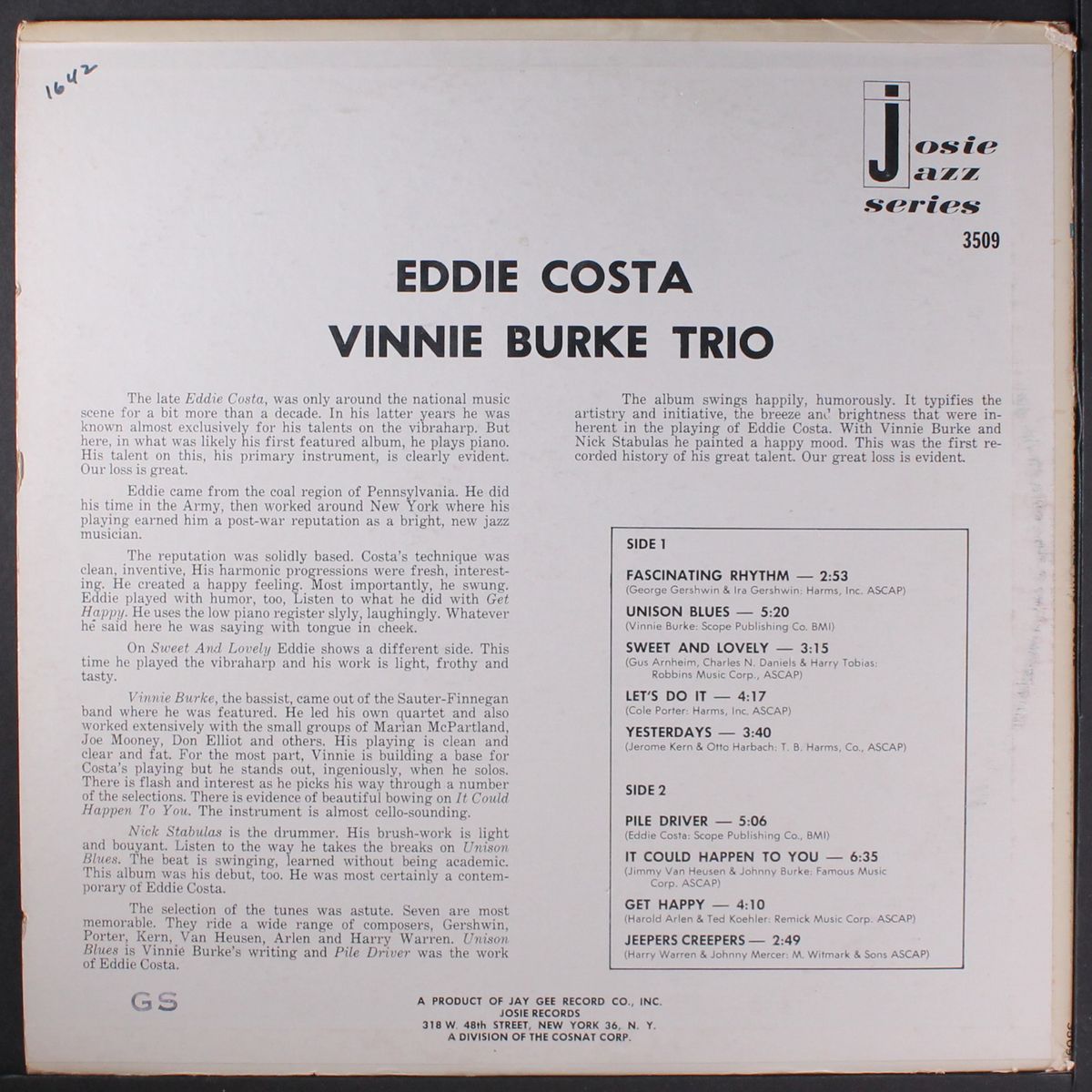 eddie costa & vinnie burke trio by EDDIE COSTA & VINNIE BURKE
