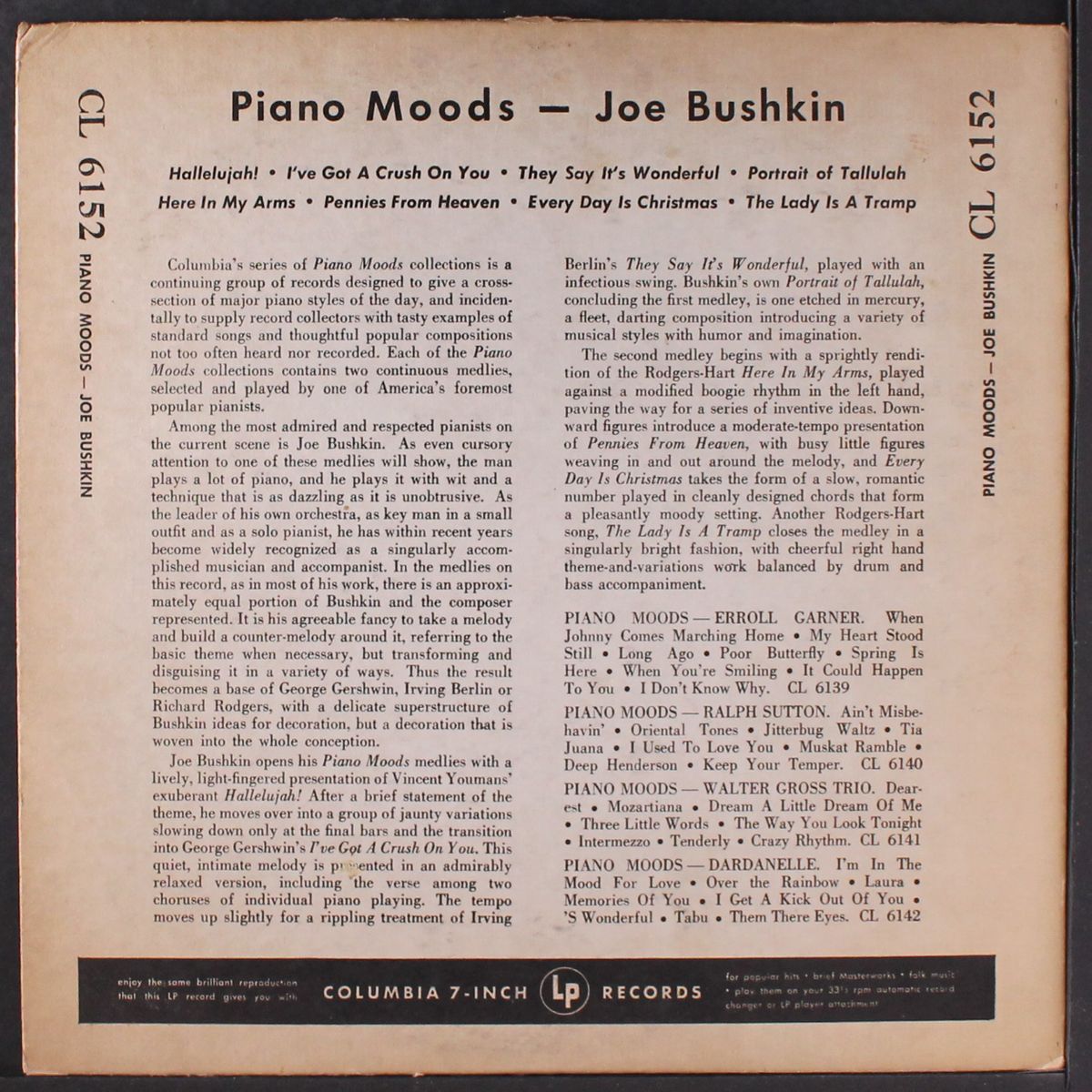 piano moods by JOE BUSHKIN