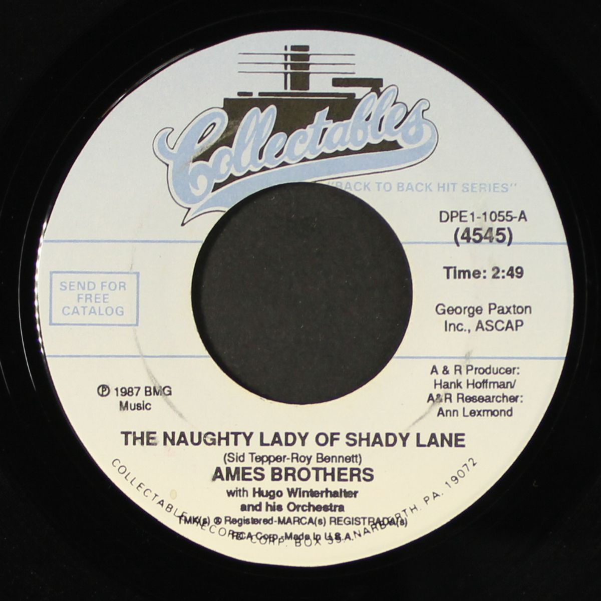 the naughty lady of shady lane by AMES BROTHERS