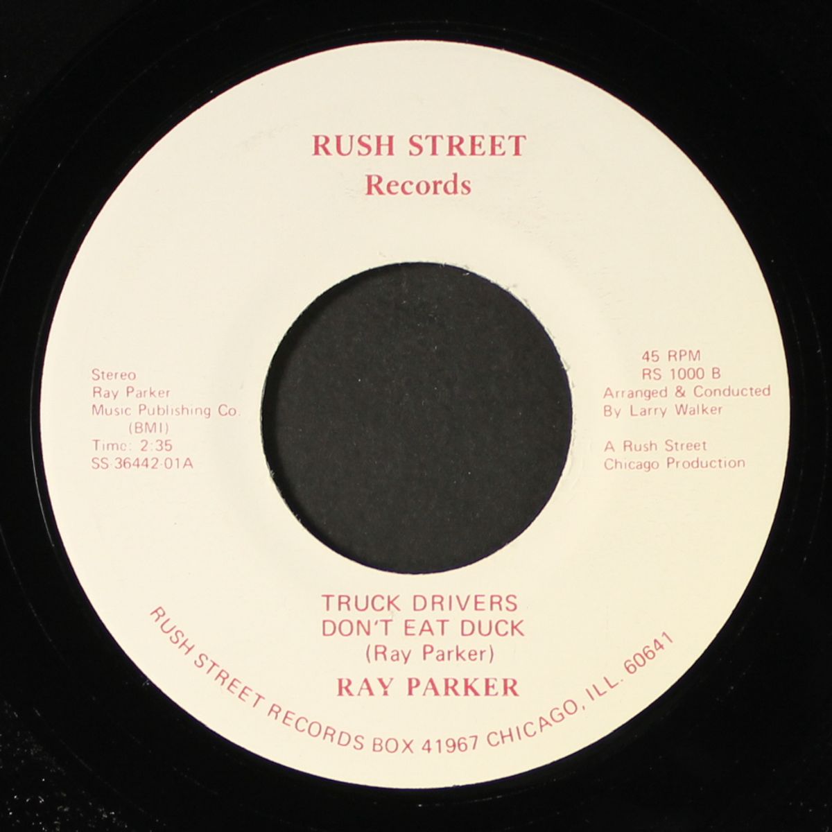 truck drivers don't eat duck by RAY PARKER
