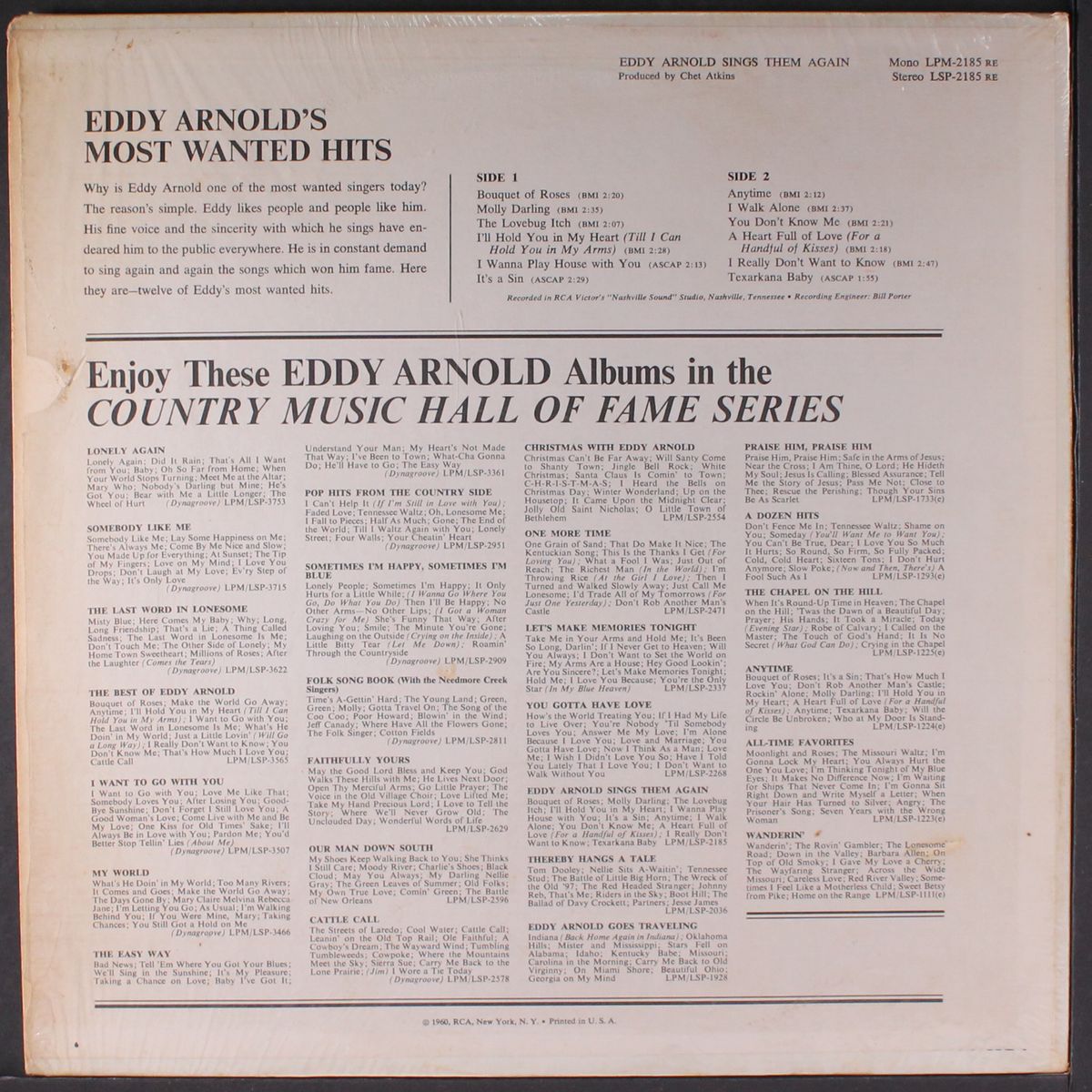 sings them again by EDDY ARNOLD