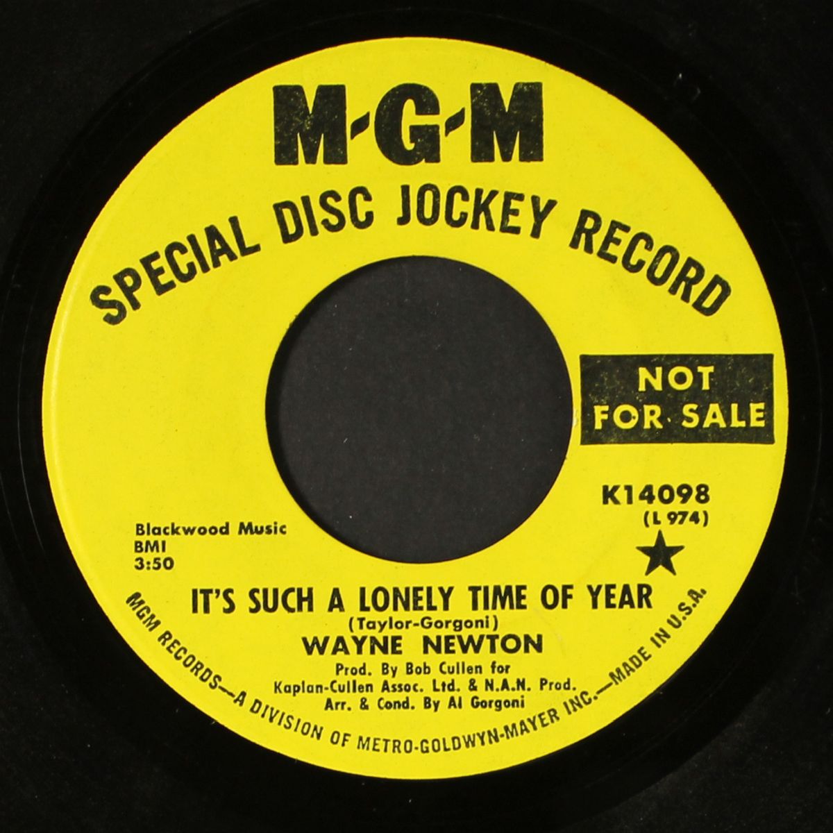 it's such a lonely time of year by WAYNE NEWTON