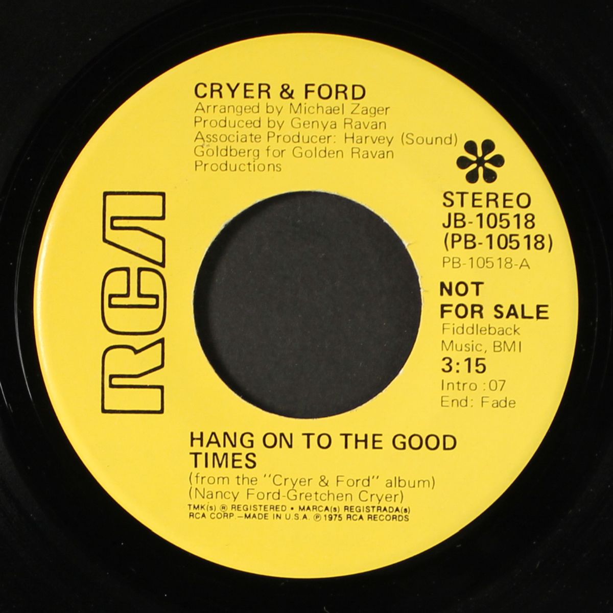 hang on to the good times by CRYER & FORD