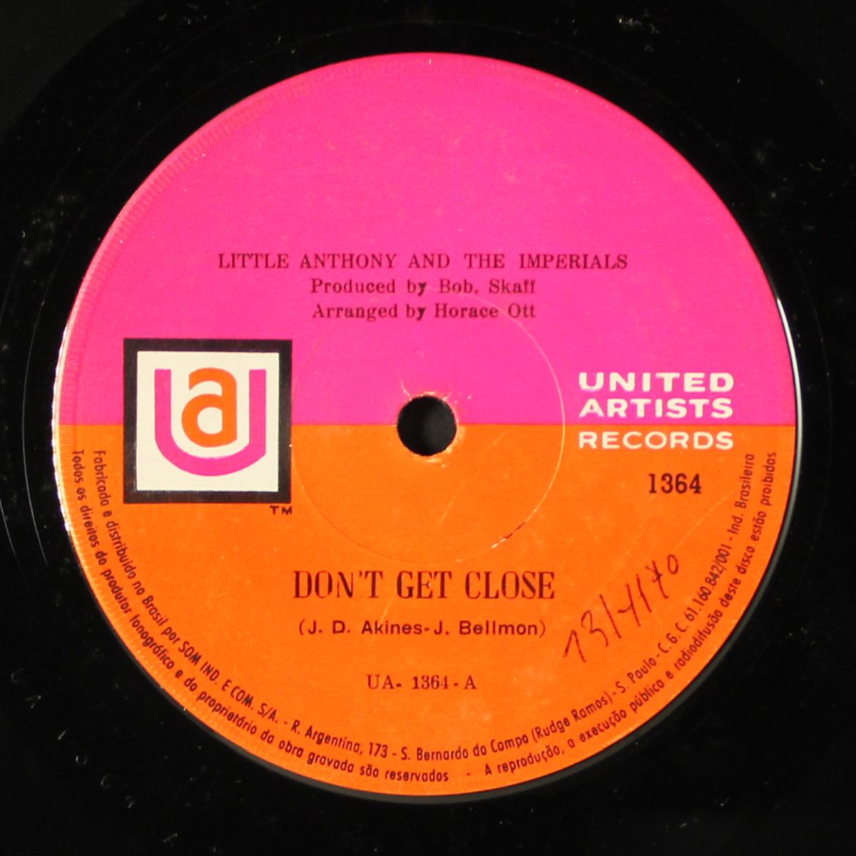 don't get close by LITTLE ANTHONY & IMPERIALS