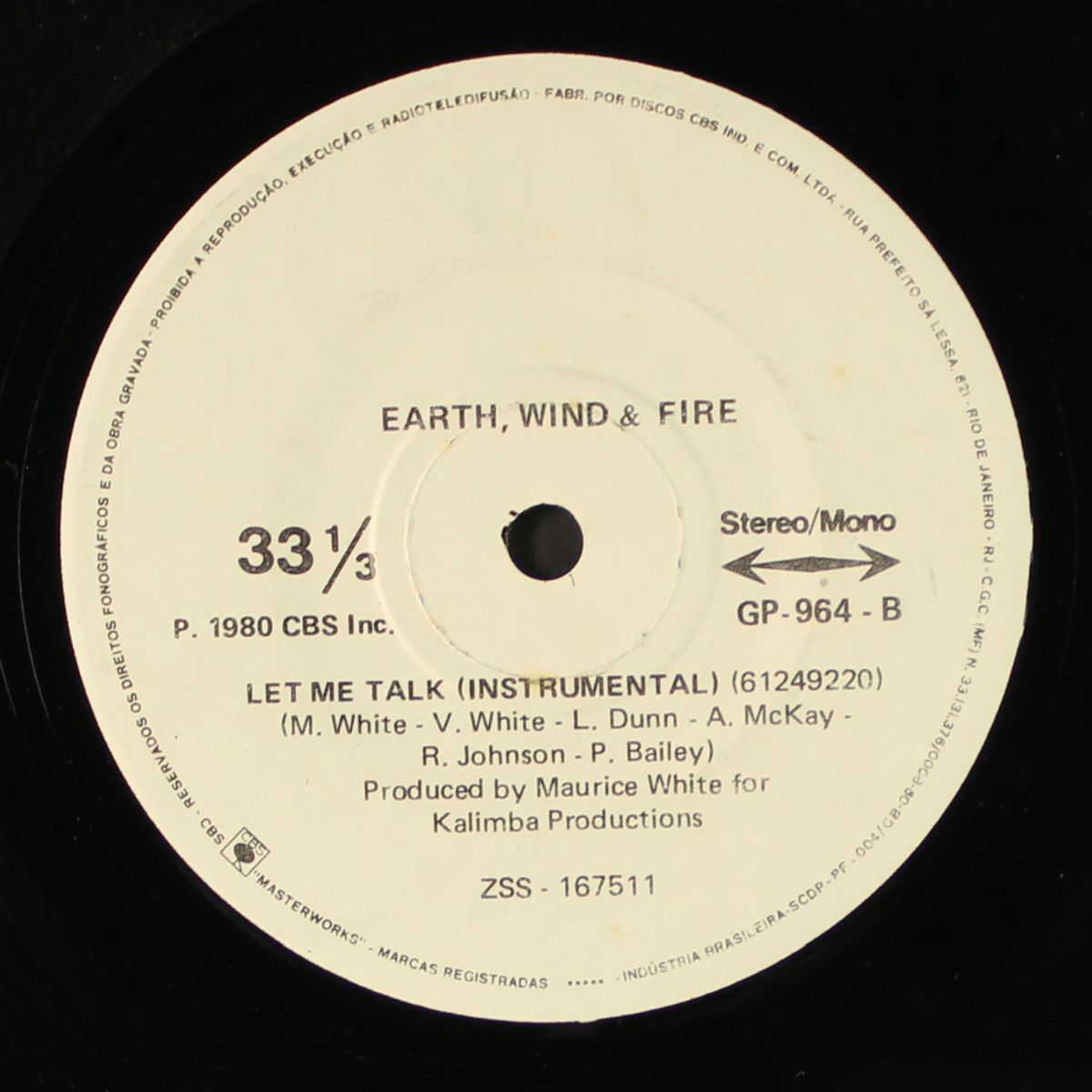 let me talk by EARTH, WIND & FIRE