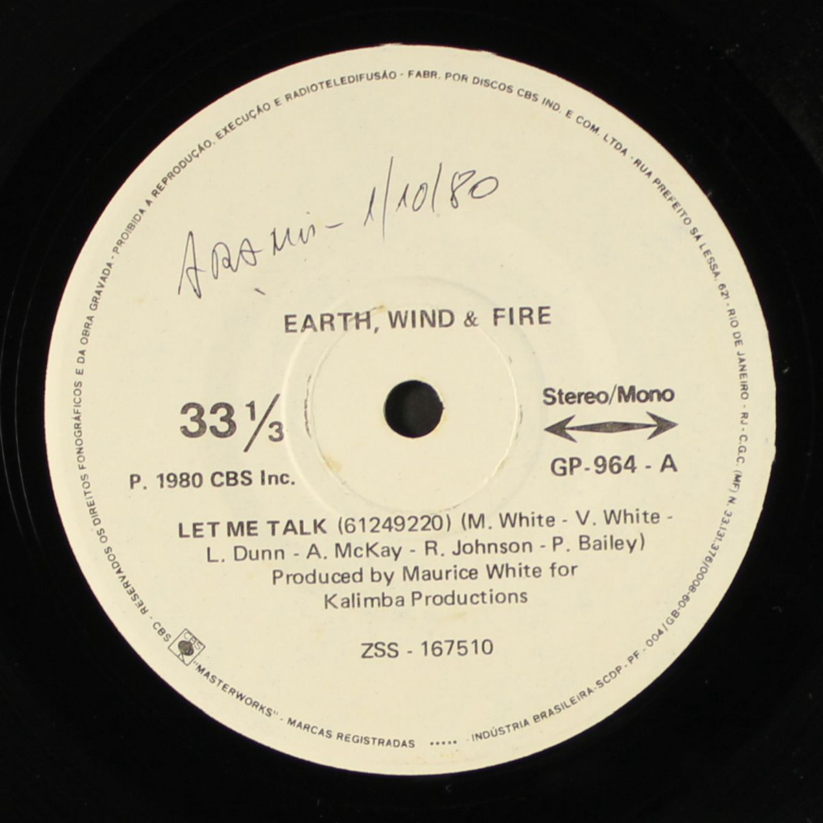 let me talk by EARTH, WIND & FIRE