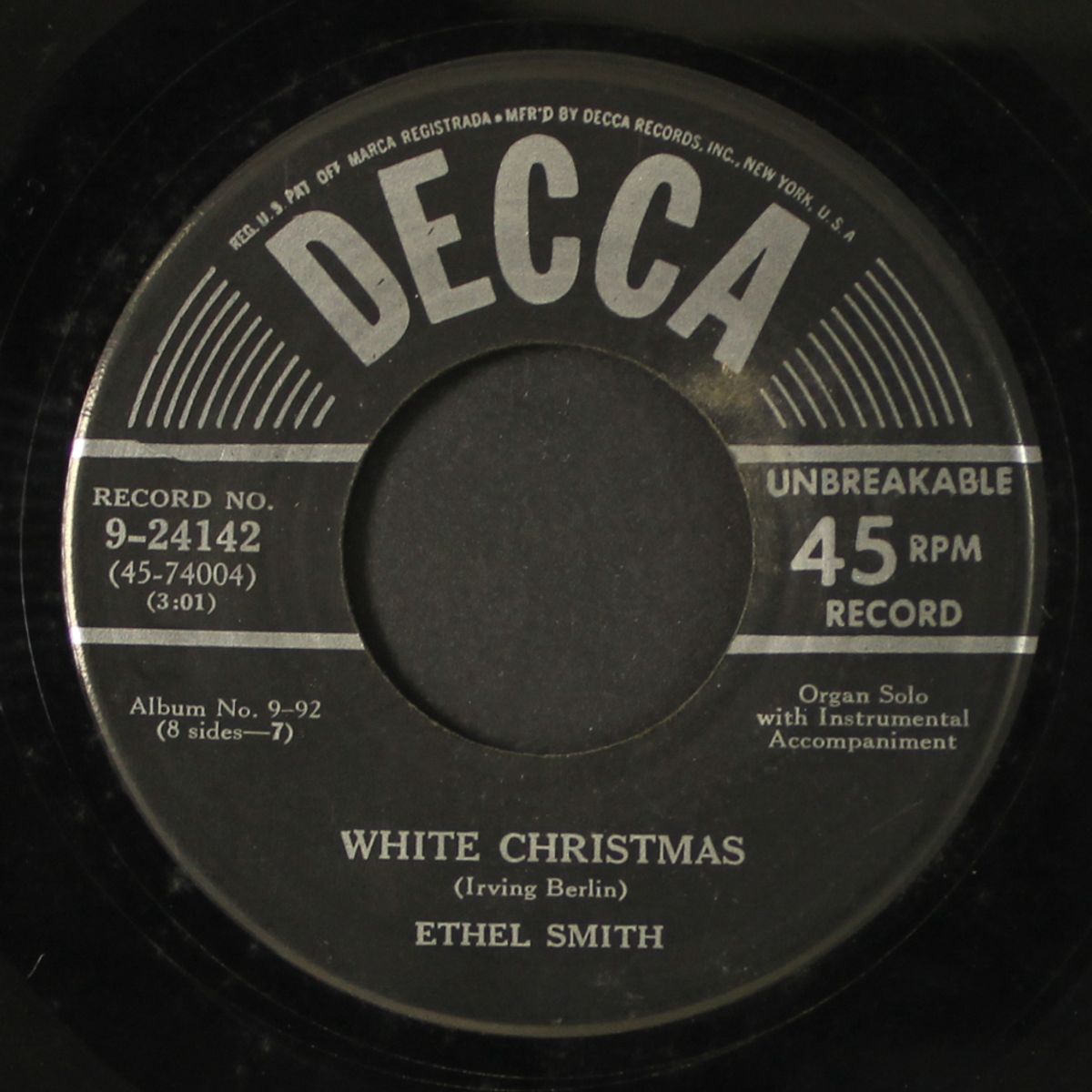 jingle bells / white christmas by ETHEL SMITH