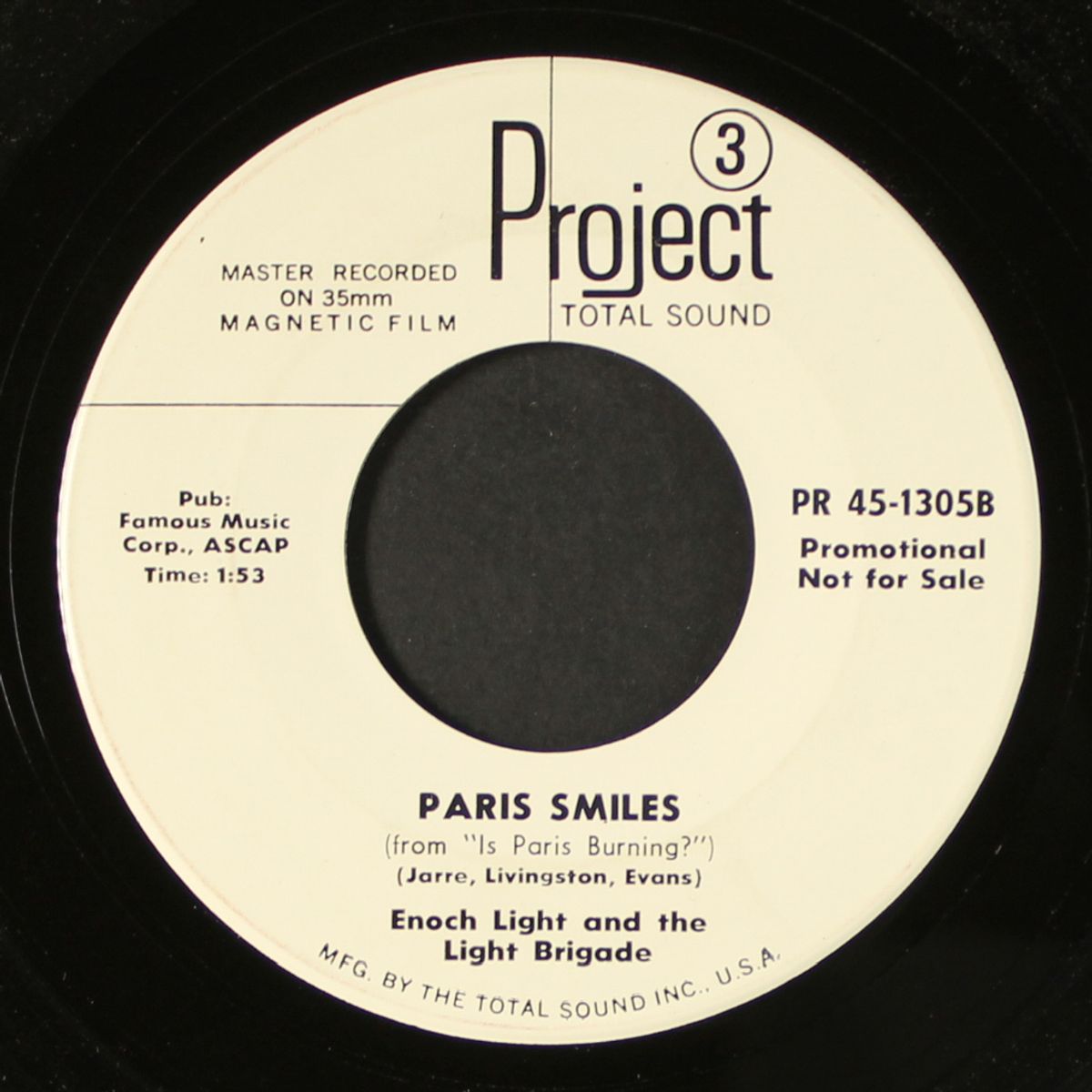 theme from "the sand pebbles" / paris smiles by ENOCH LIGHT