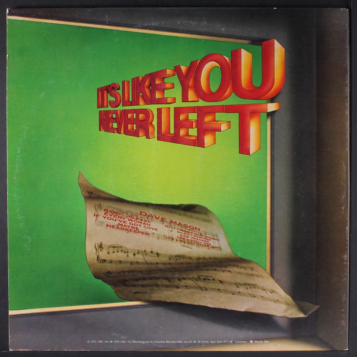 it's like you never left by DAVE MASON
