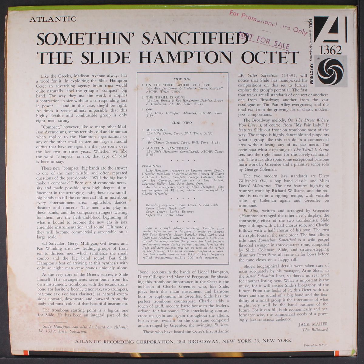 somethin' sanctified by SLIDE HAMPTON