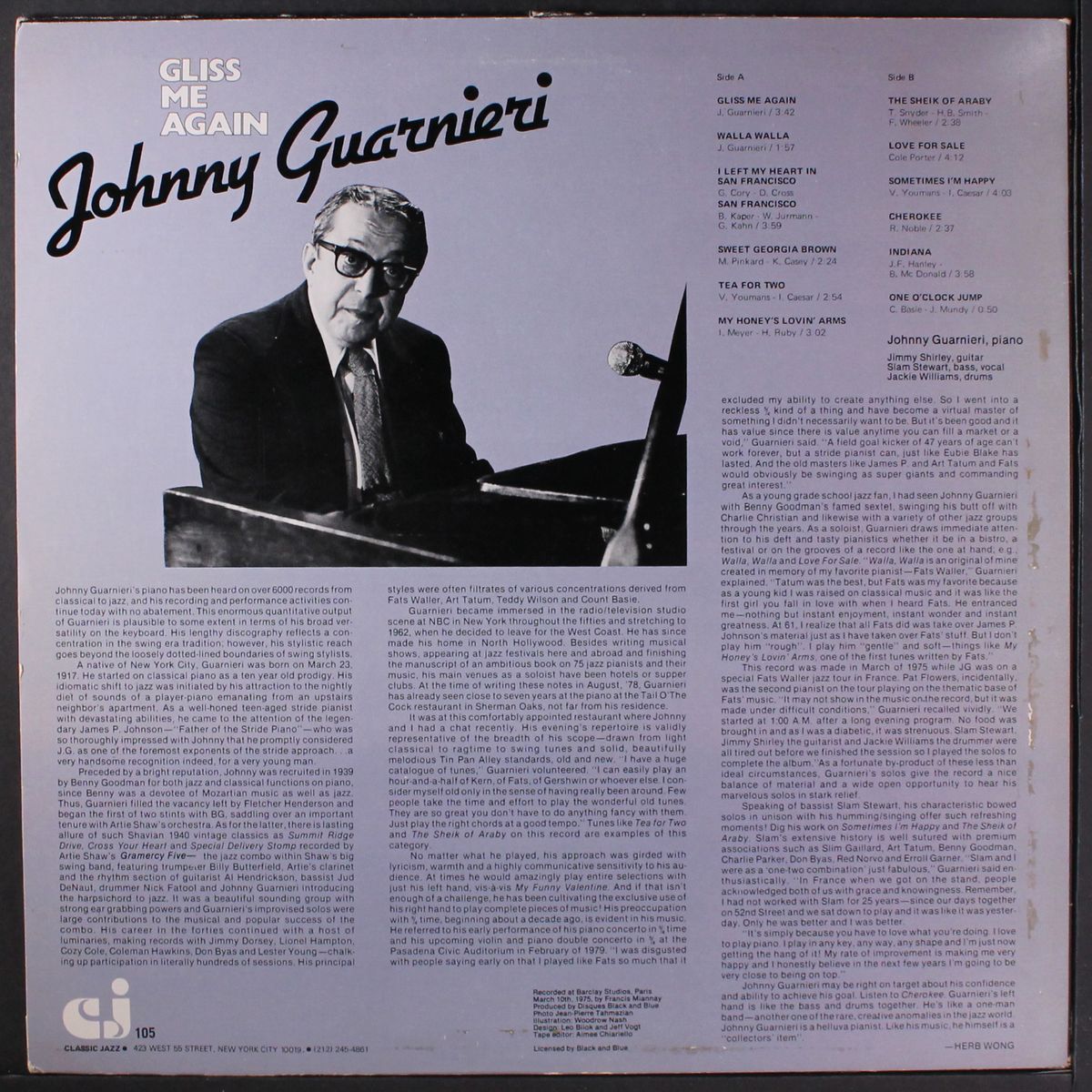 gliss me again by JOHNNY GUARNIERI