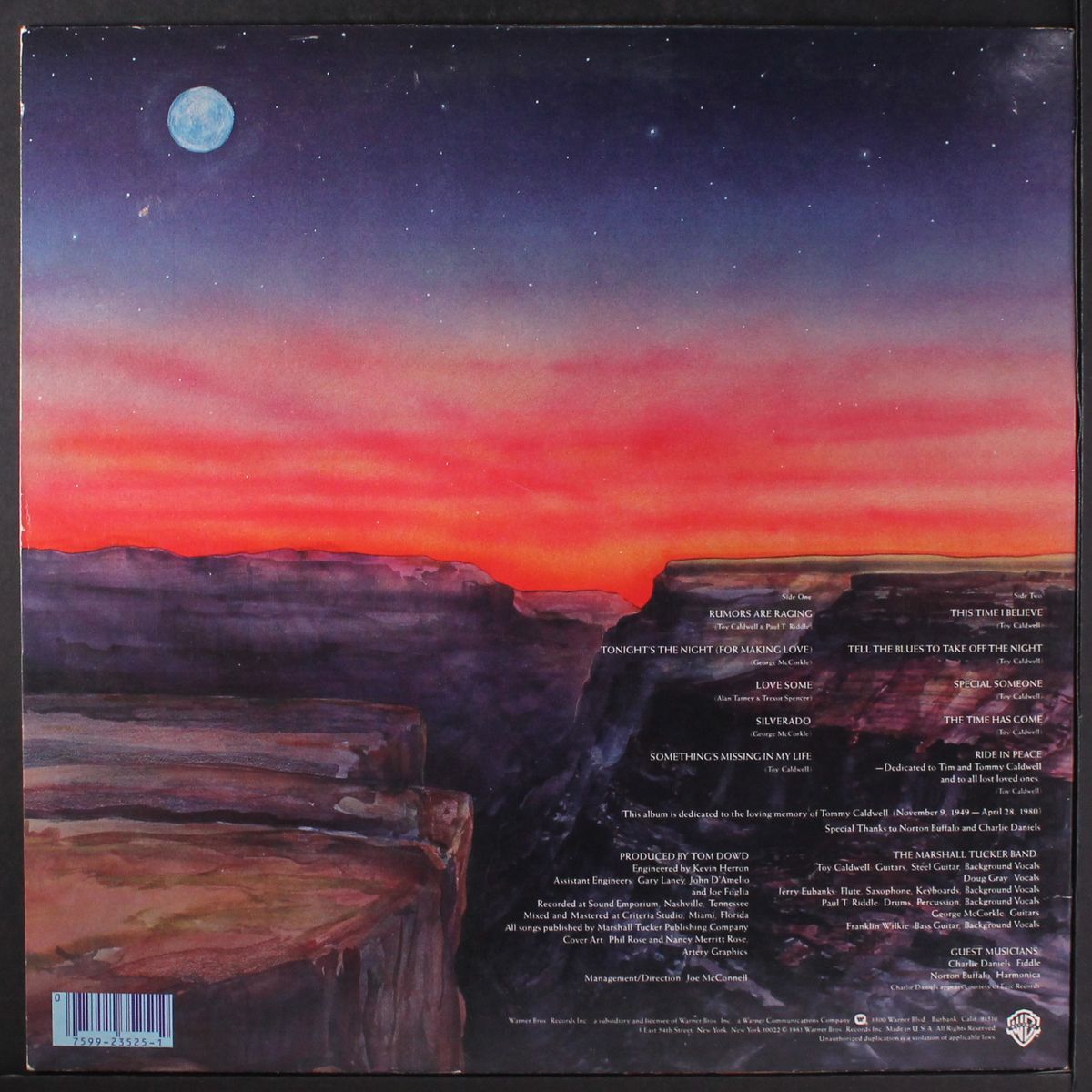 dedicated by MARSHALL TUCKER BAND