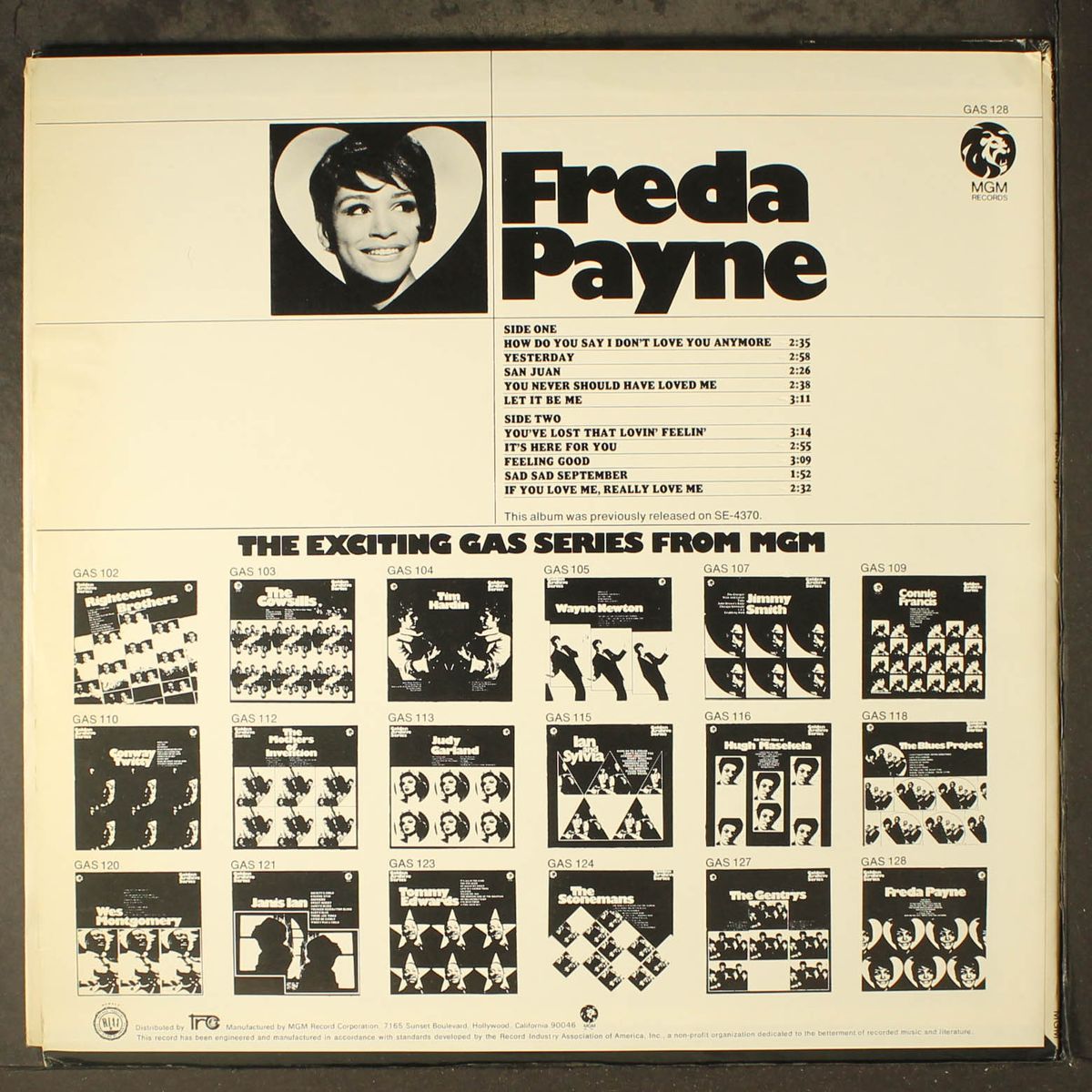 golden archives series by FREDA PAYNE