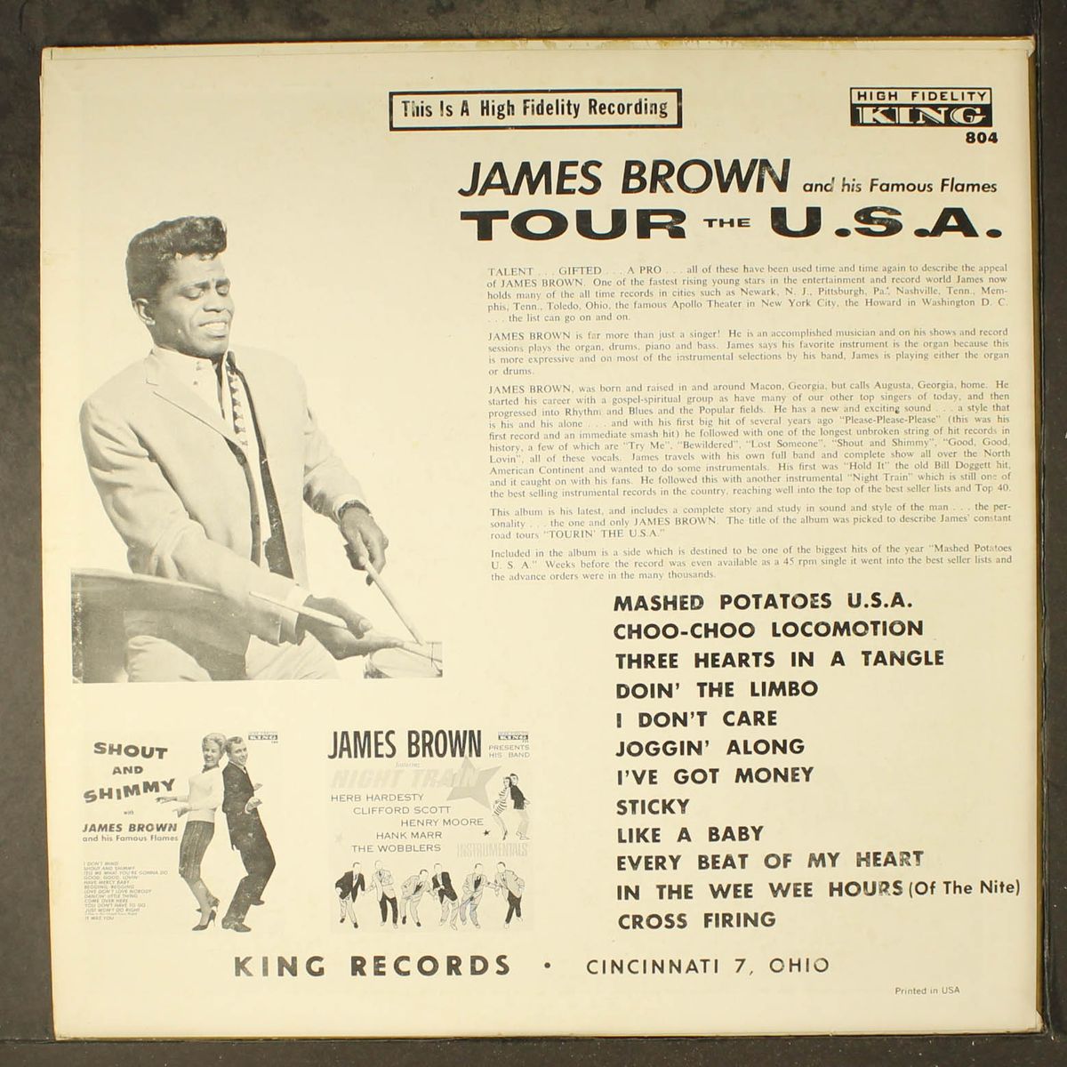 tour the usa by JAMES BROWN
