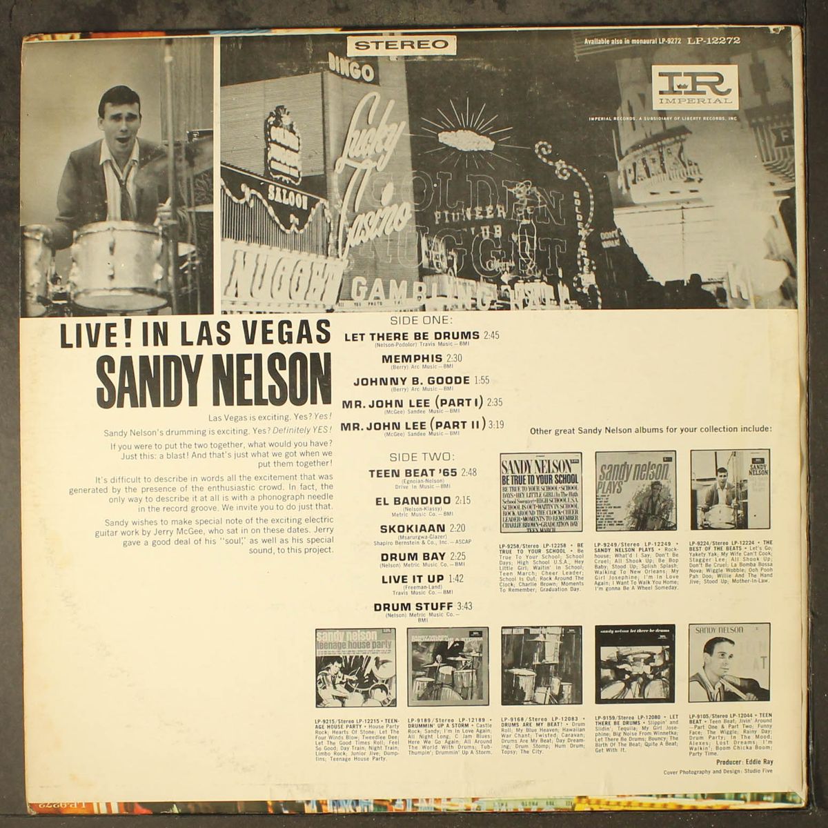 live in las vegas by SANDY NELSON