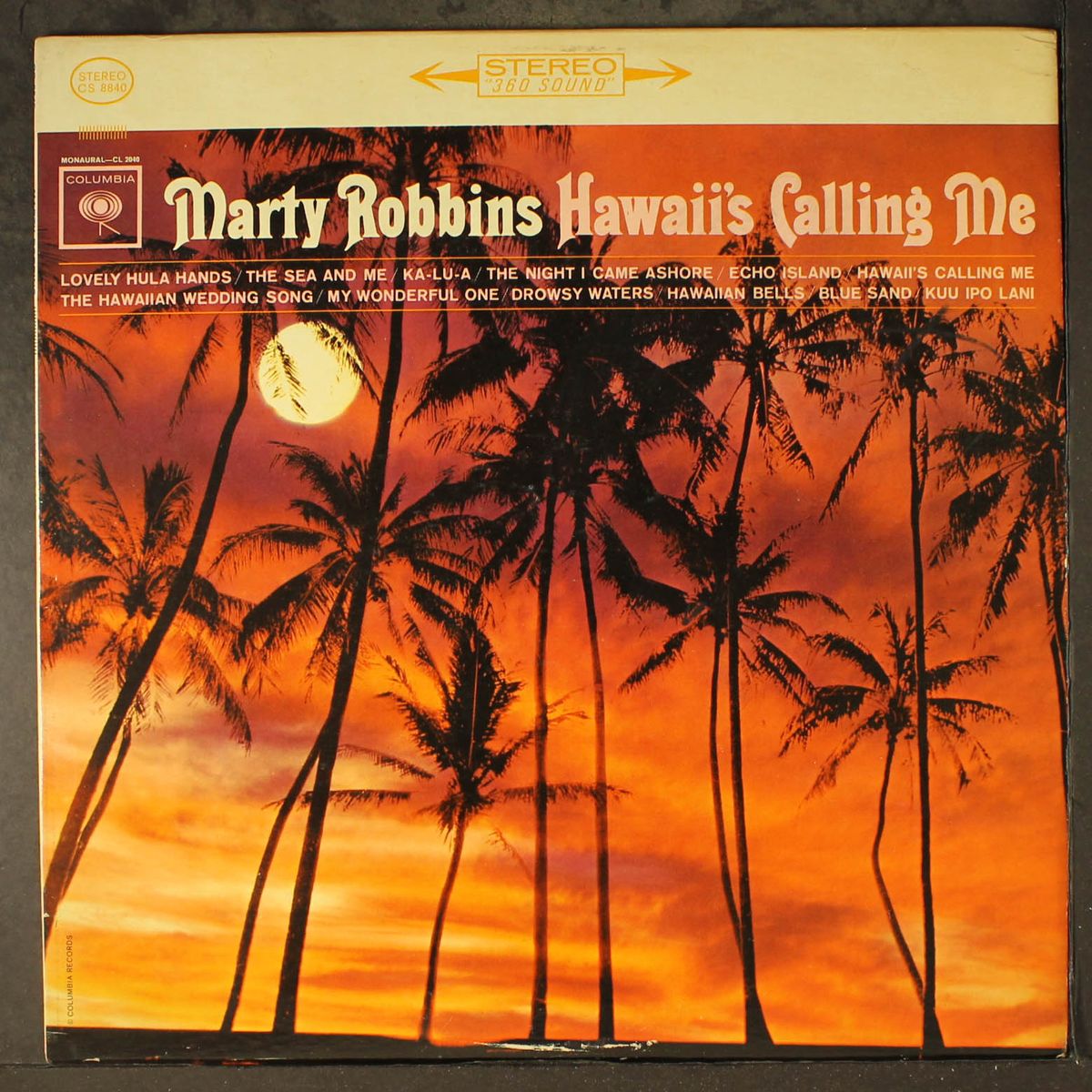 hawaii's calling me by MARTY ROBBINS
