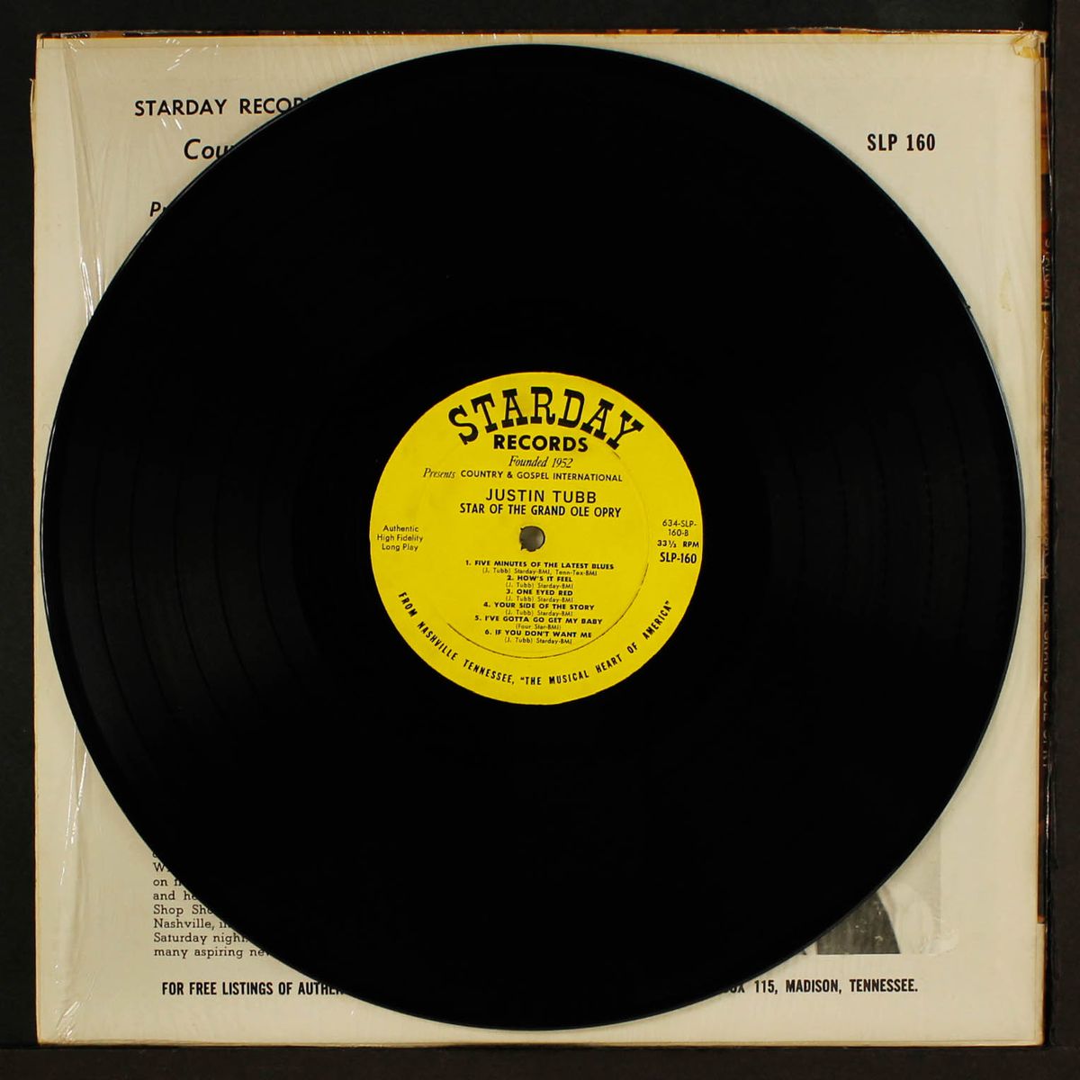 star of the grand ole opry by JUSTIN TUBB