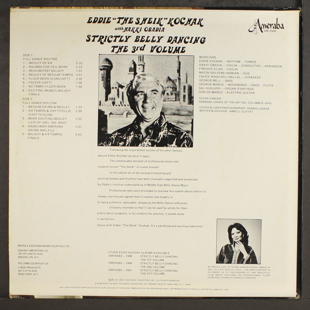 strictly belly dancing, vol. 3 by EDDIE "THE SHEIK" KOCHAK W/ HAKKI OBADIA