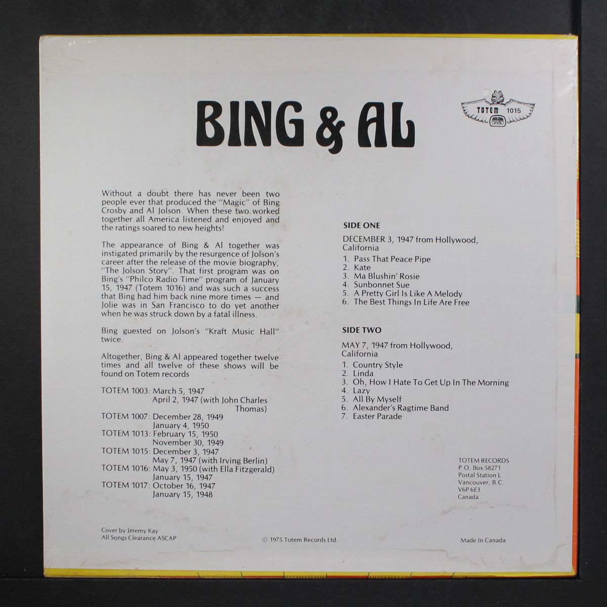 bing 'n al, vol. 4: 1947 by BING CROSBY & AL JOLSON