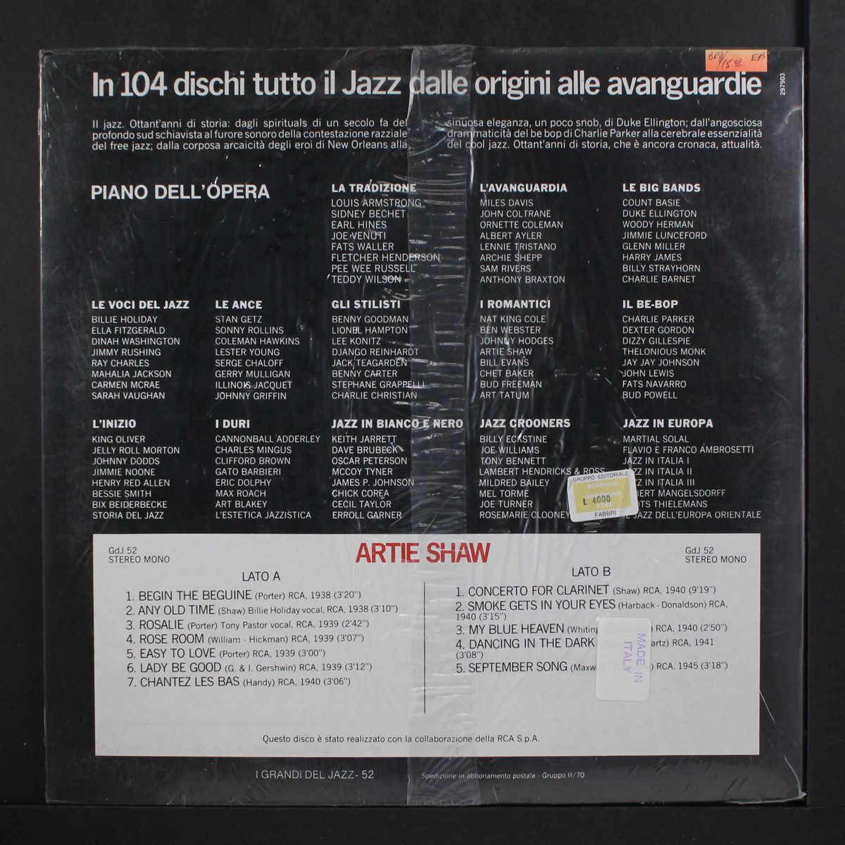 i grandi del jazz by ARTIE SHAW