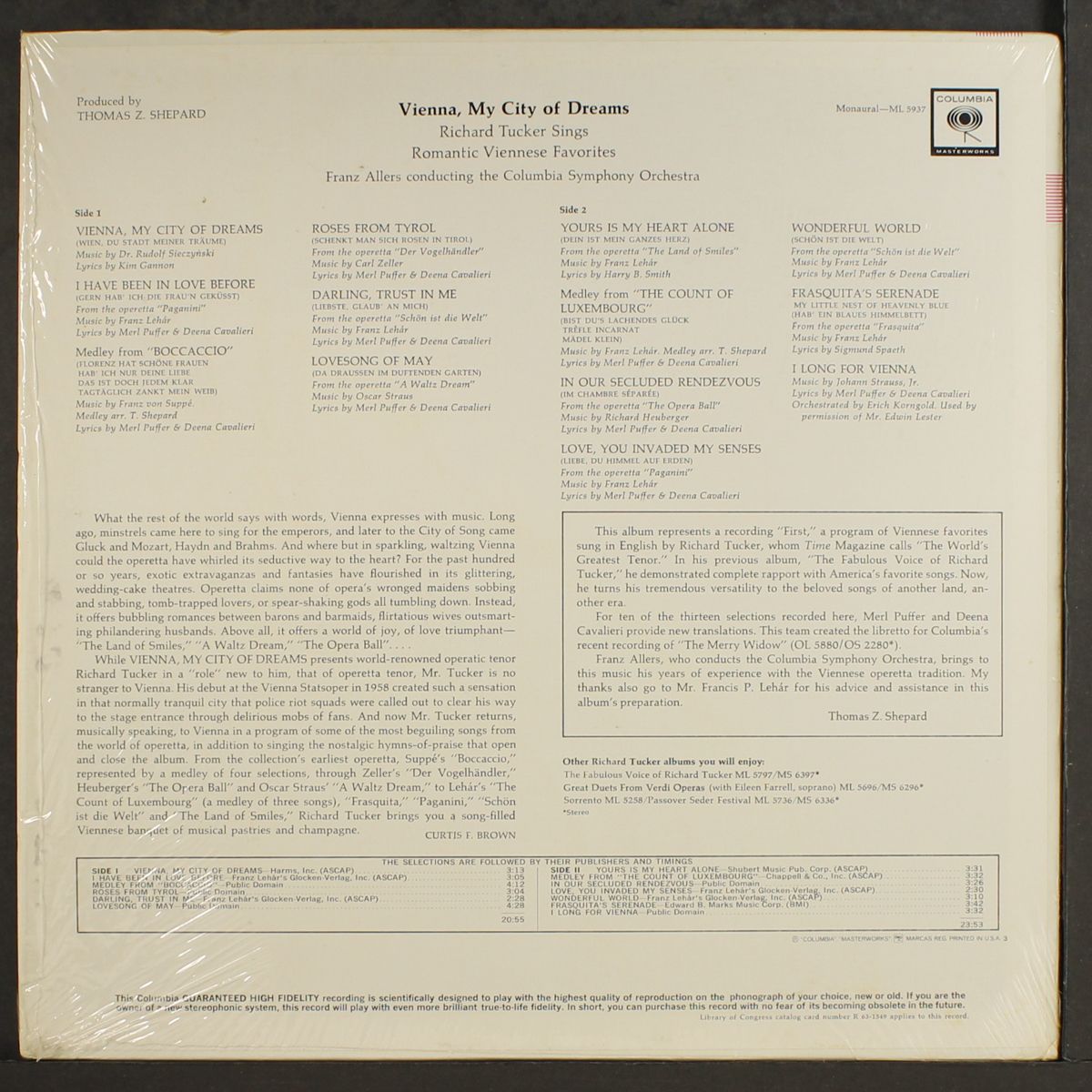 vienna, my city of dreams by RICHARD TUCKER