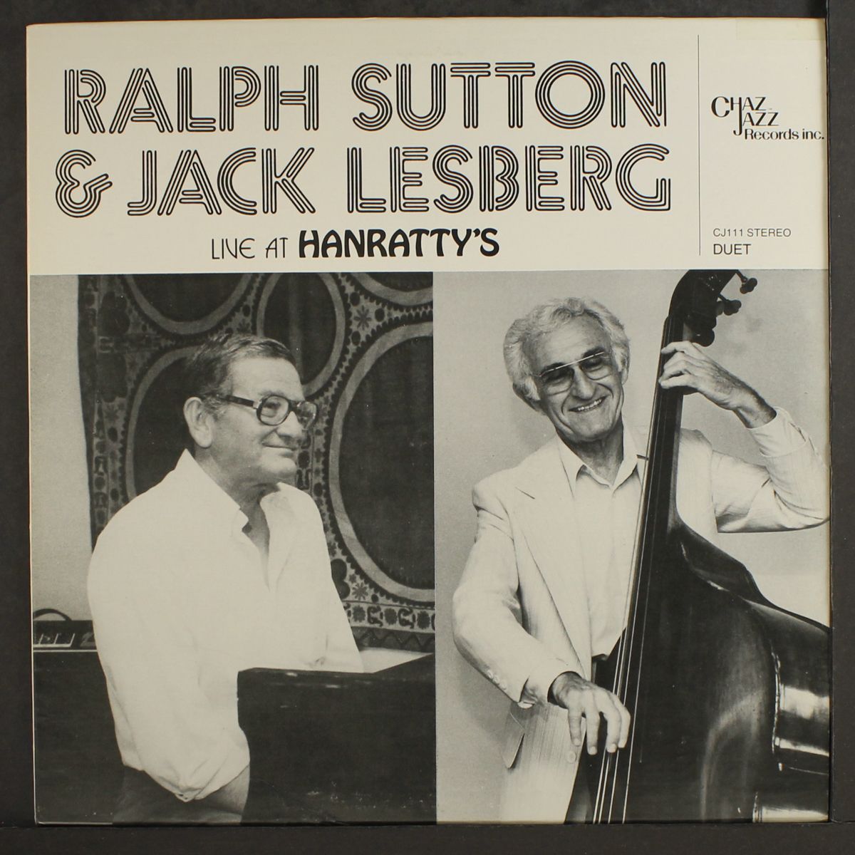 live at hanratty's by RALPH SUTTON & JACK LESBERG