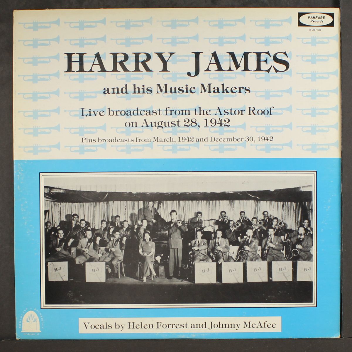 live broadcast from the astor roof august 28, 1942 by HARRY JAMES