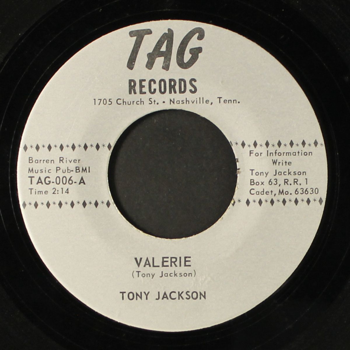 my foolish pride / valerie by TONY JACKSON