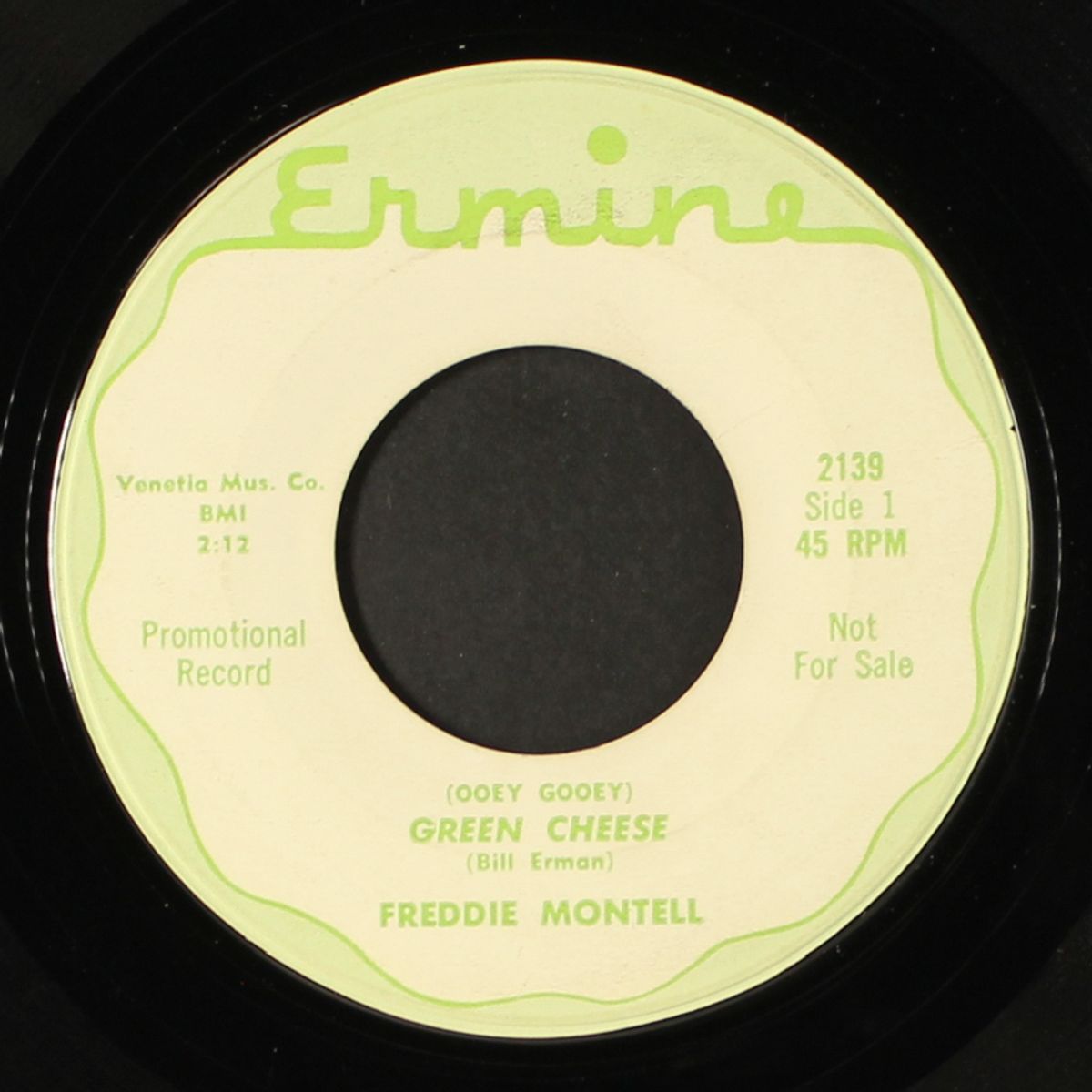 green cheese / 'till you by FREDDIE MONTELL