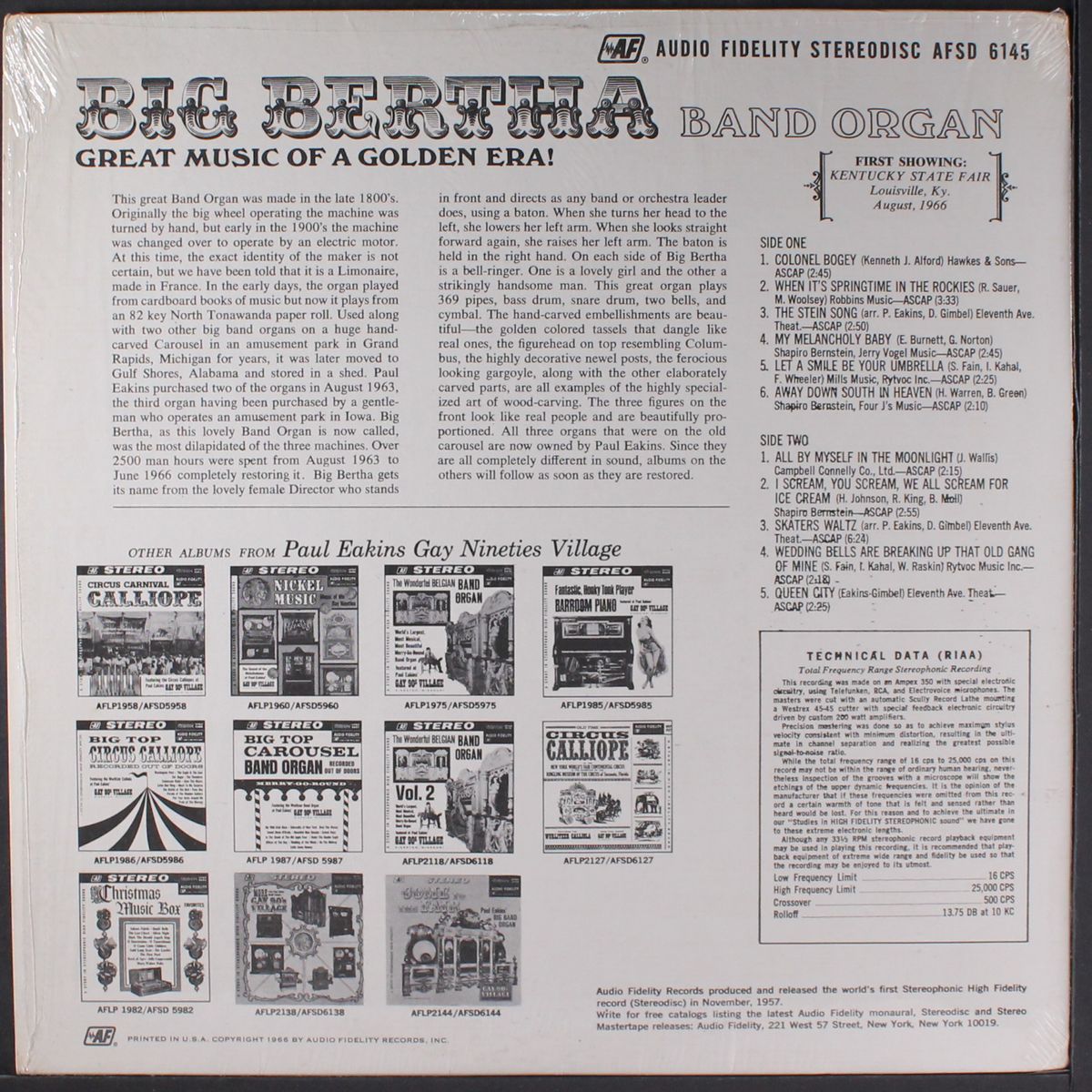 big bertha band organ by BIG BERTHA BAND ORGAN