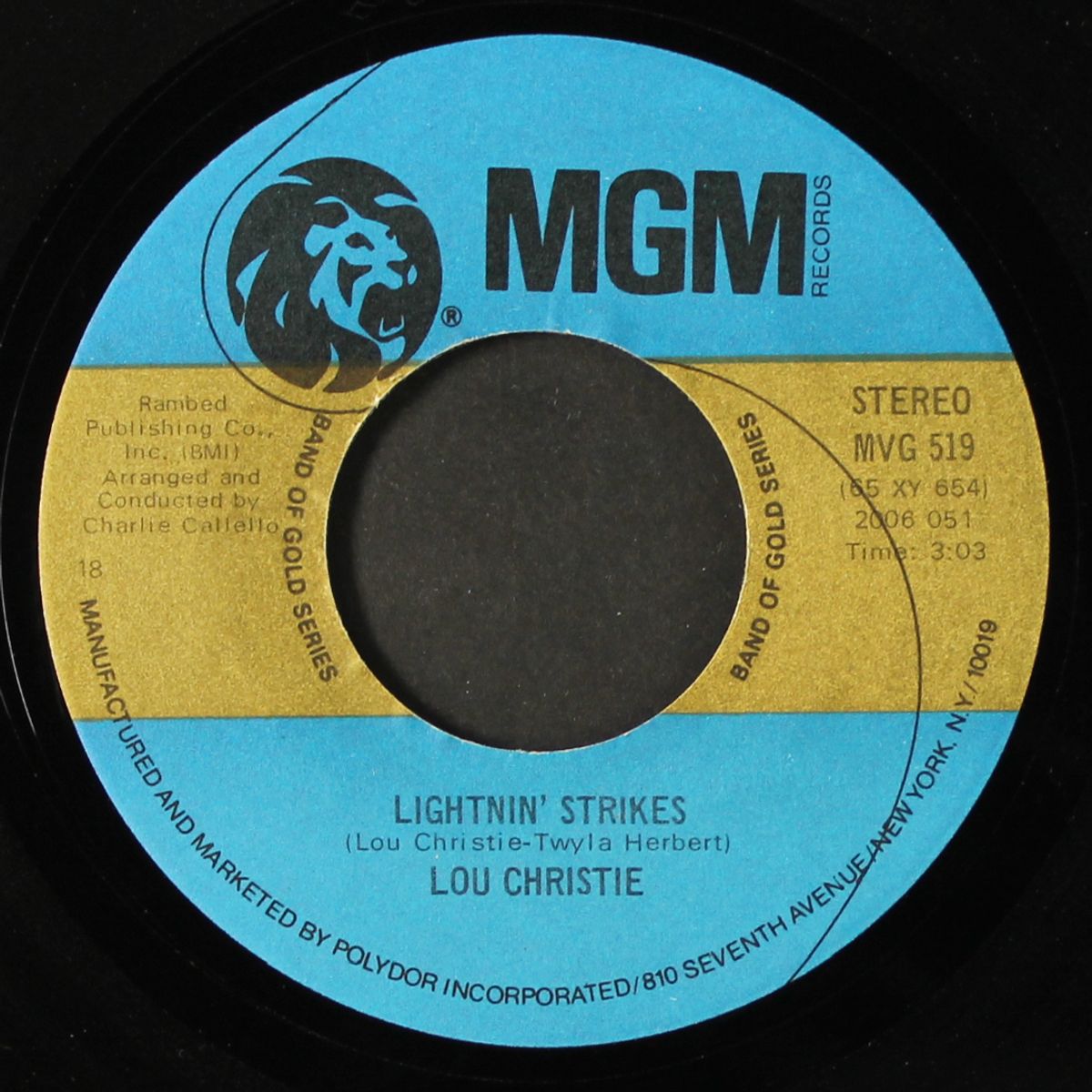 lightnin' strikes / rhapsody in the rain by LOU CHRISTIE