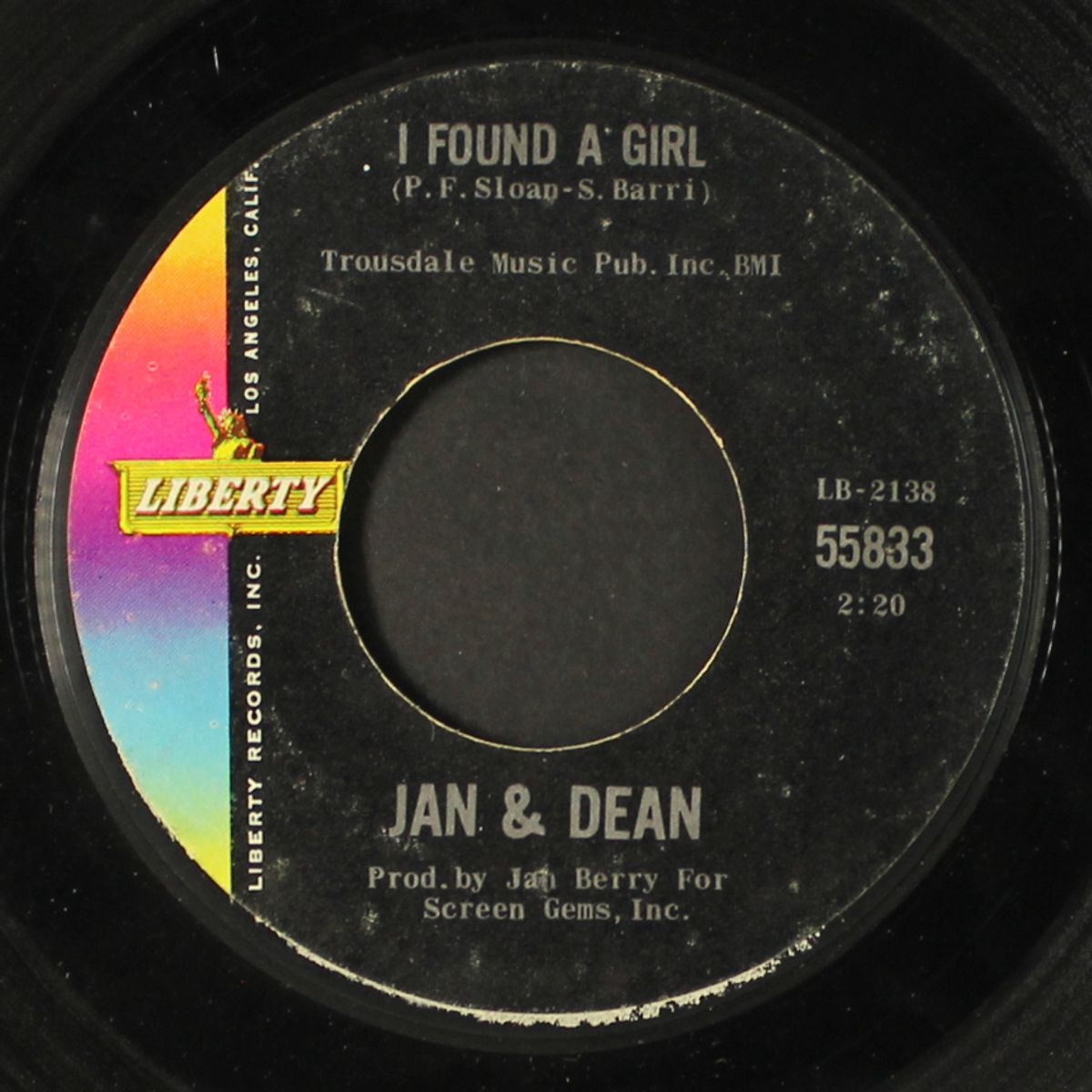 i found a girl / it's a shame to say goodbye by JAN & DEAN
