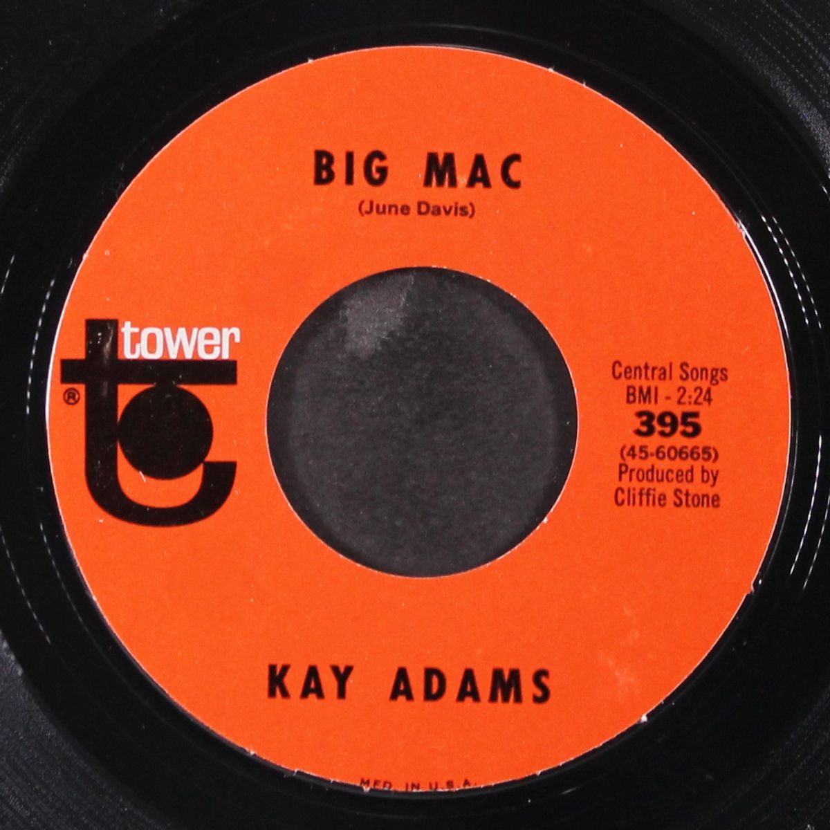 big mac / get out of my heart by KAY ADAMS