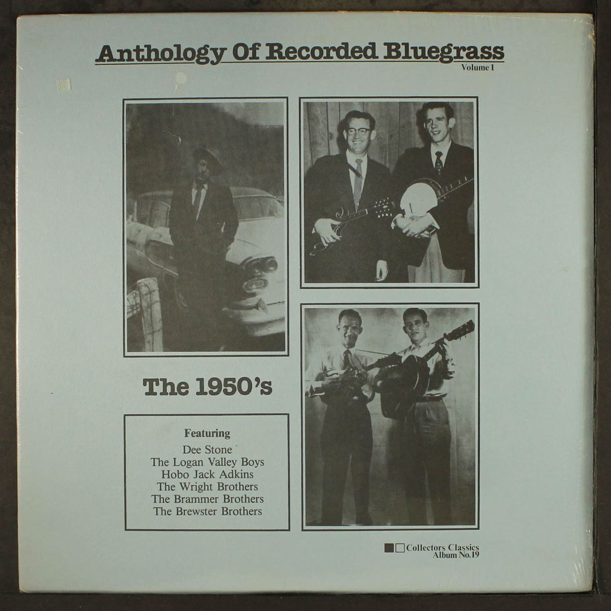 anthology of recorded bluegrass, vol. 1 by VARIOUS