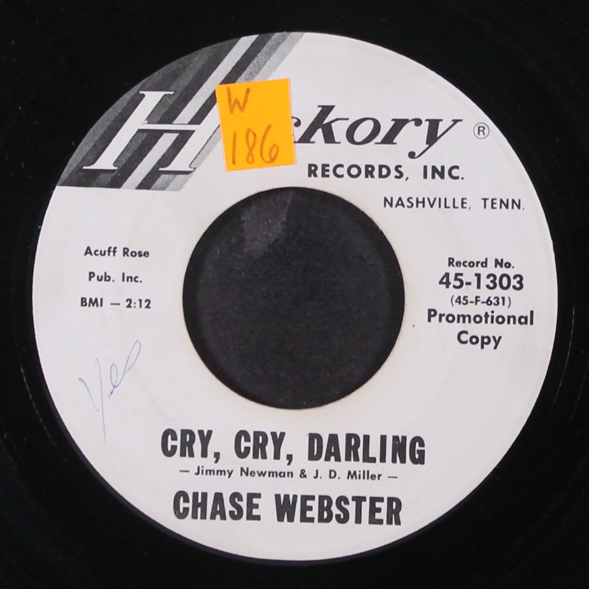 find out / cry cry darling by CHASE WEBSTER