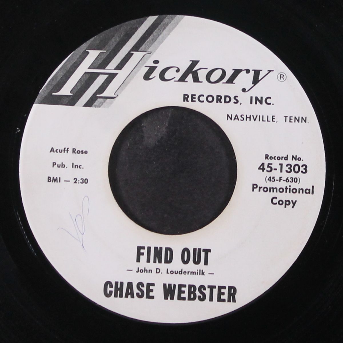 find out / cry cry darling by CHASE WEBSTER