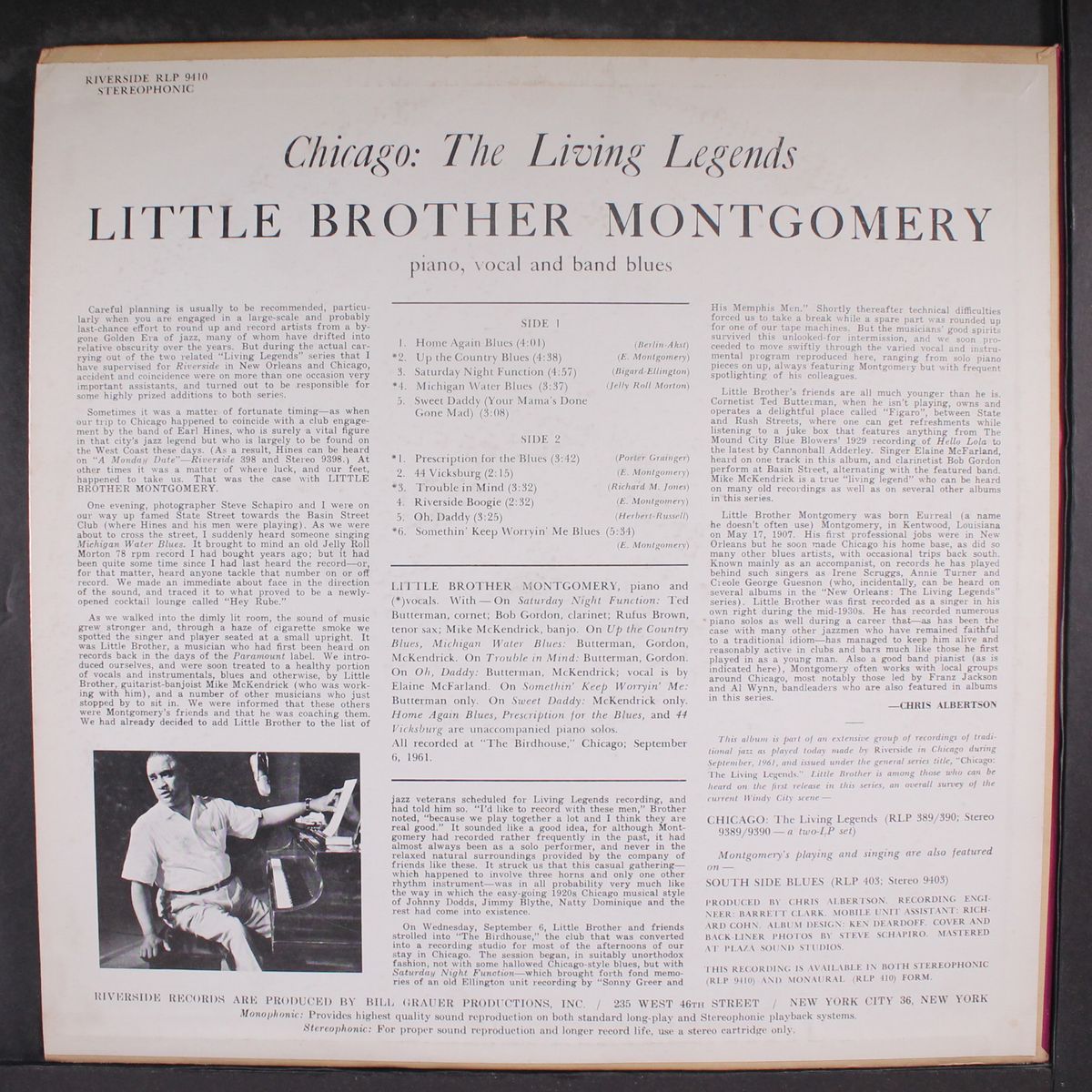 chicago, the living legends by LITTLE BROTHER MONTGOMERY