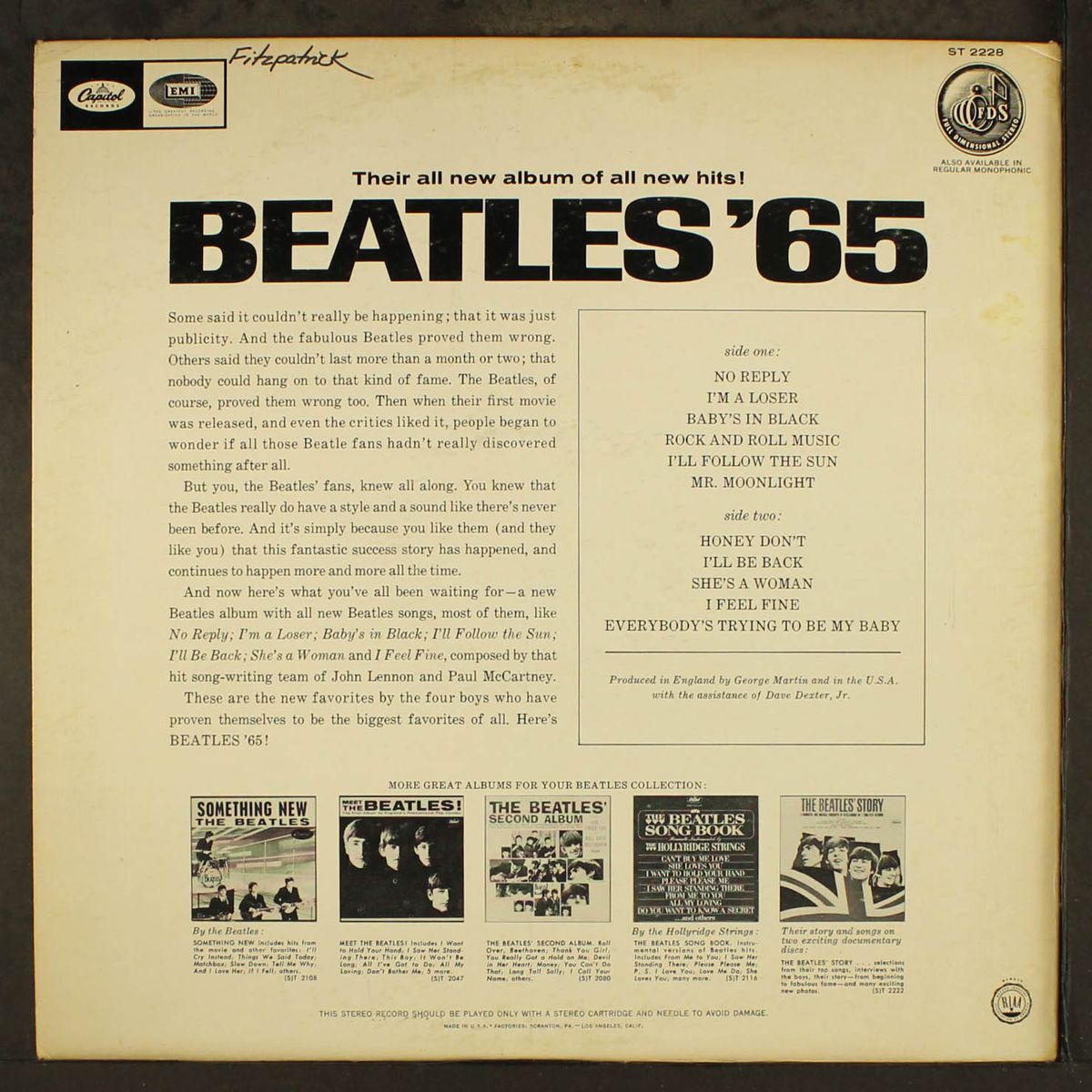 beatles '65 by BEATLES